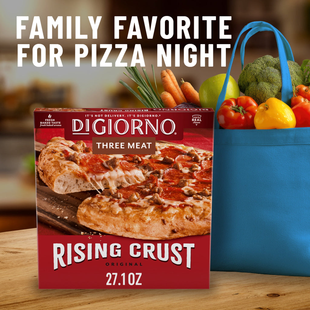 DiGiorno Rising Crust Three Meat Frozen Pizza 27.1 Oz