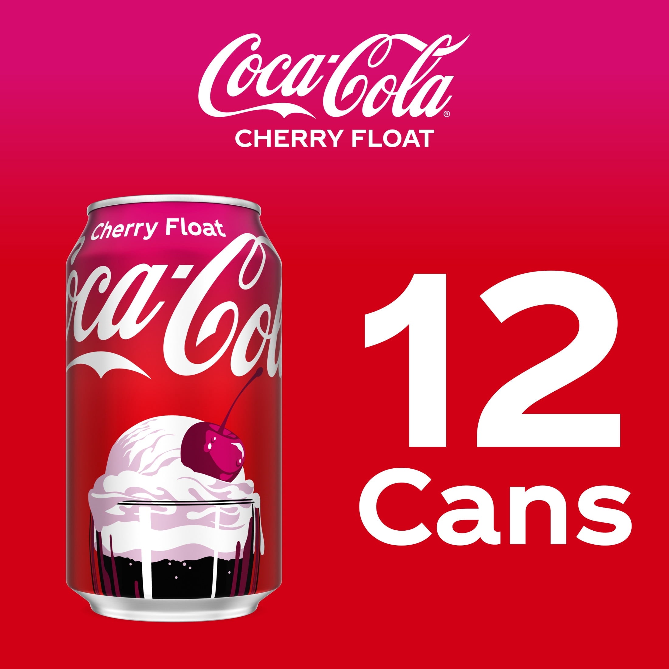 Cherry Float Soda Pop Fridge Pack Cans 12 Fl Oz 12 Pack Coca-Cola
