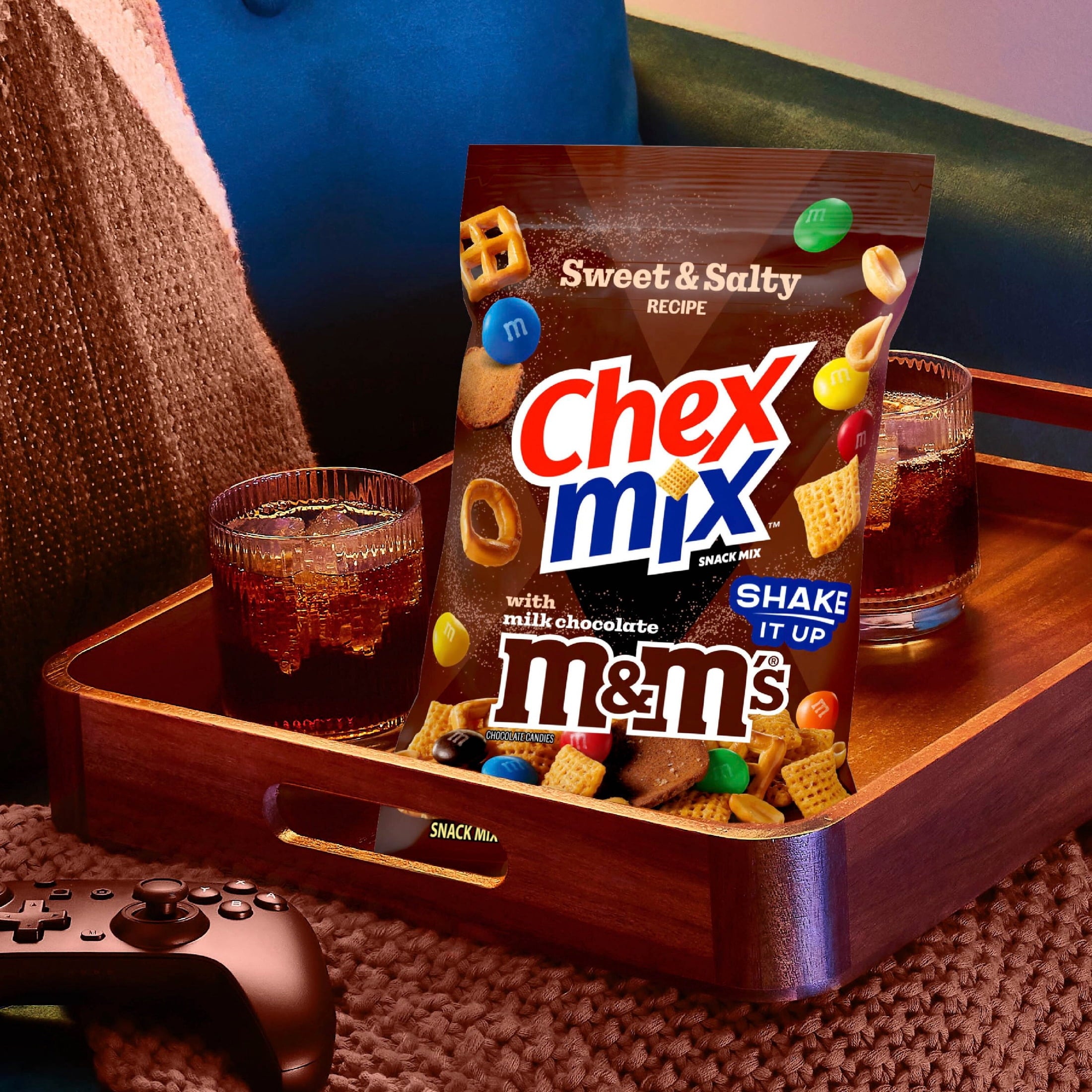 Sweet and Salty Snack Mix with M&Ms 13.5 Oz 1 Count Chex Mix