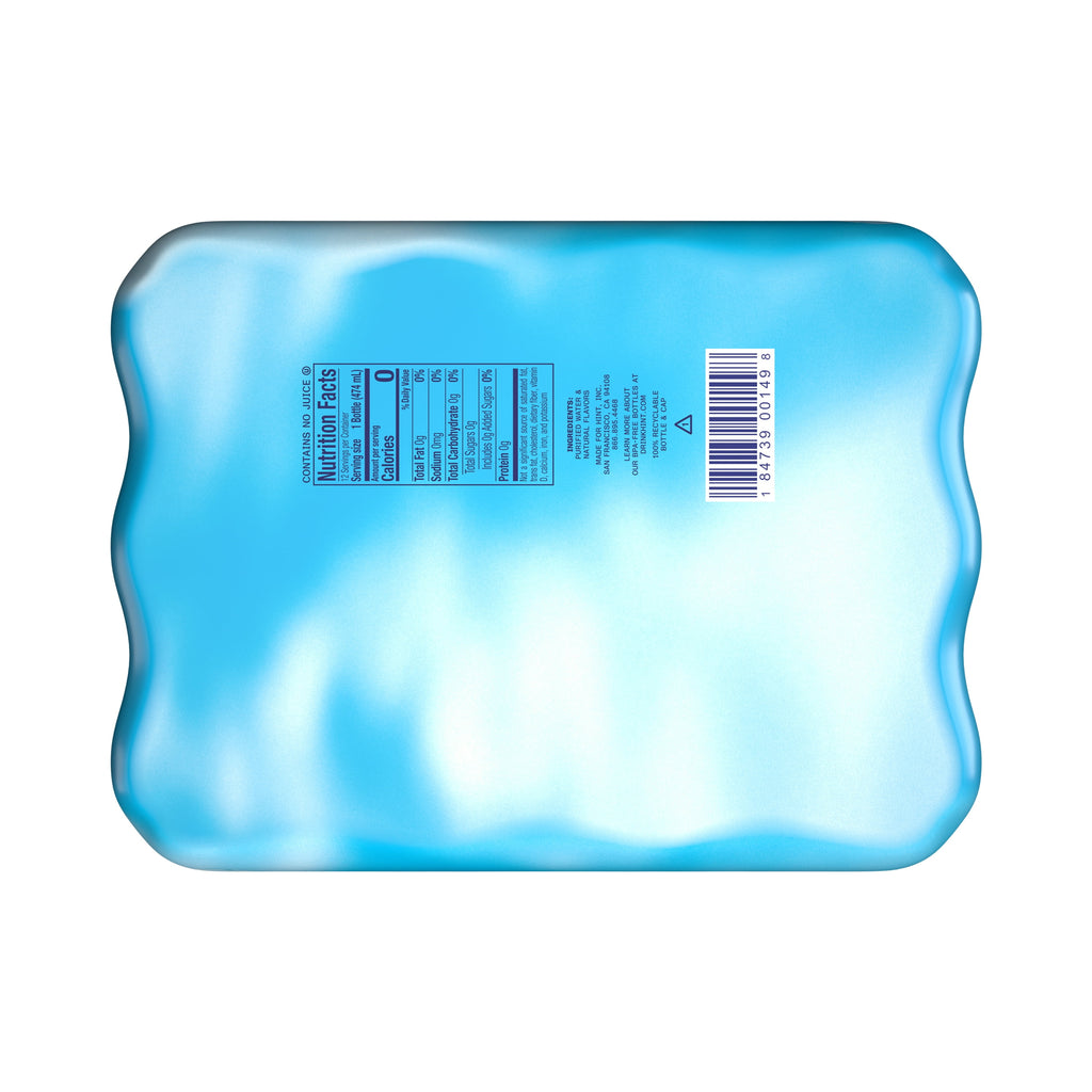 Hint Blue 4-Flavor Variety Pack Flavored Water 16 fl oz 12 Pack Plastic Bottles