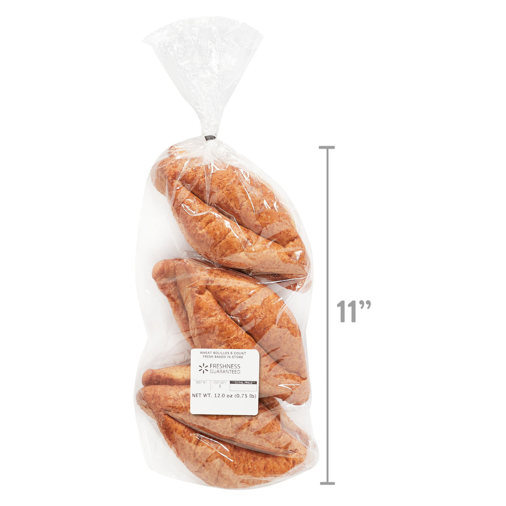 Wheat Bolillo Rolls 12 Oz 6 Count