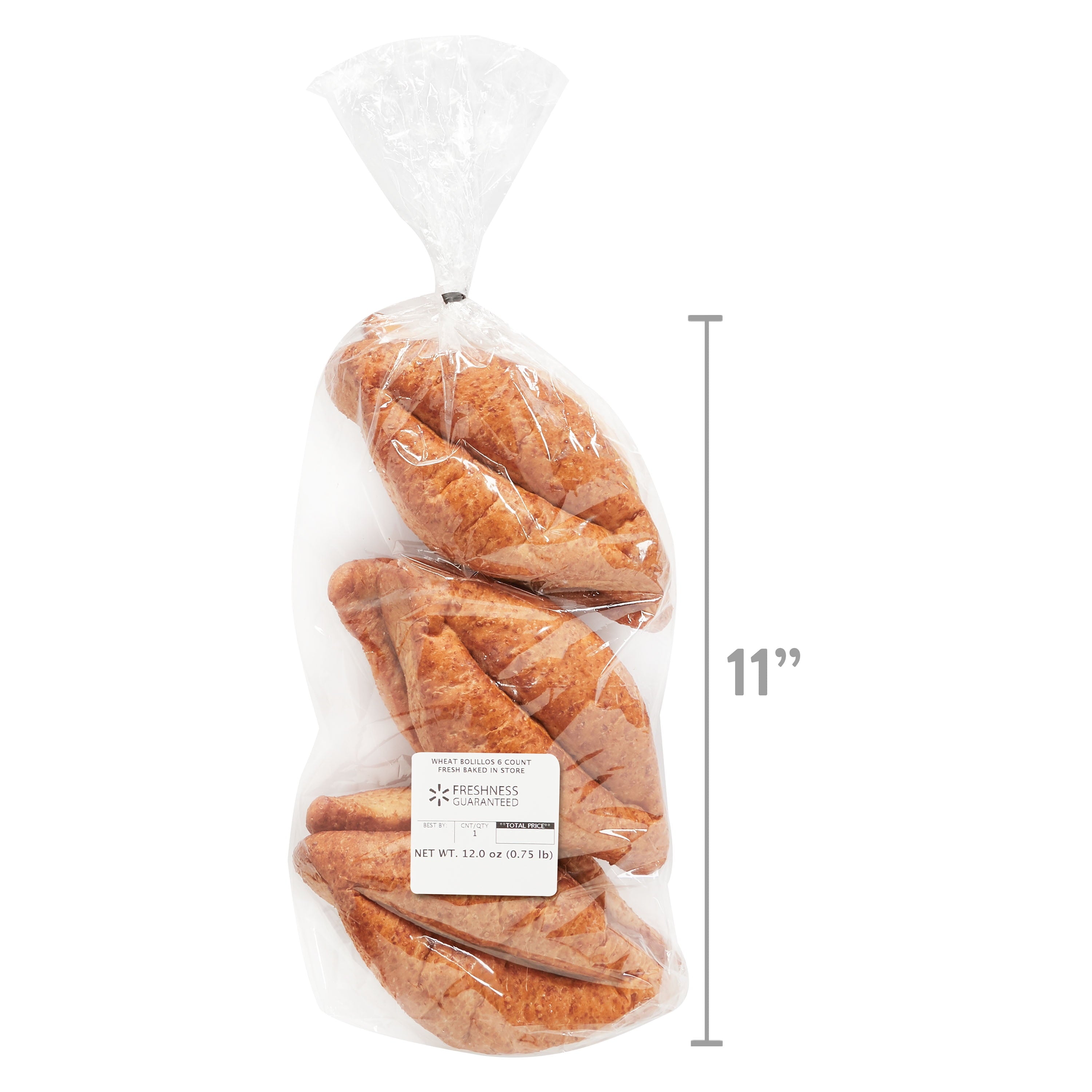 Wheat Bolillo Rolls 12 Oz 6 Count