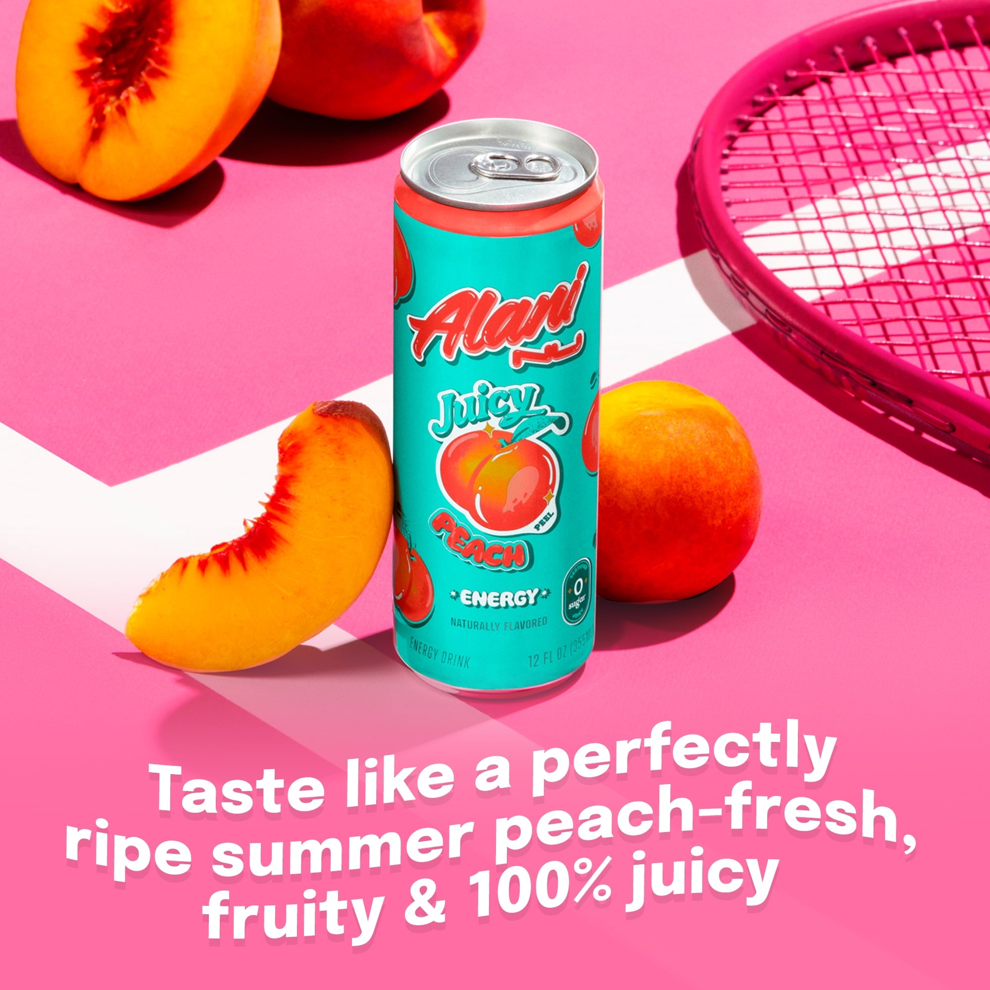 Alani Nu Juicy Peach Energy Drink 12 fl oz Single Can