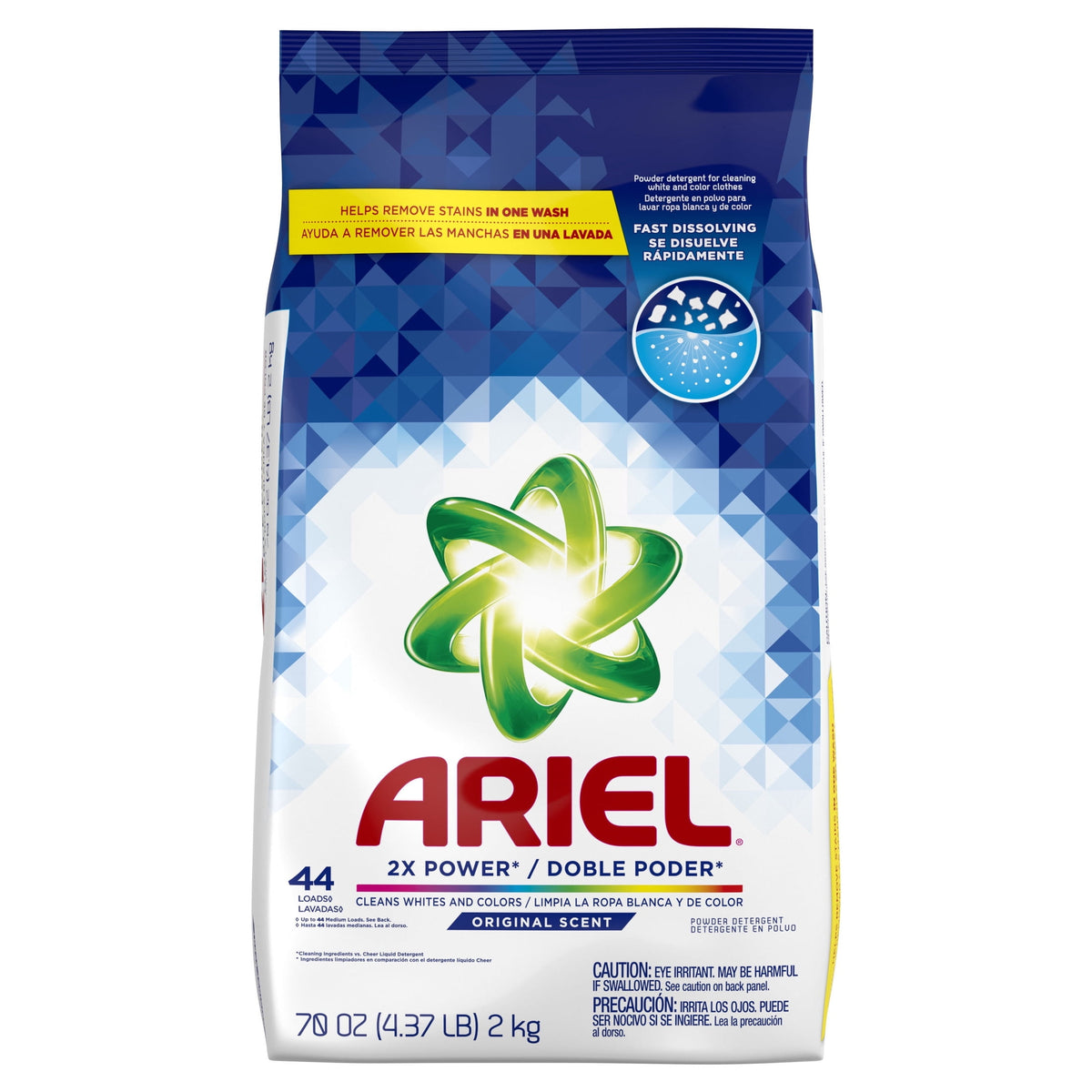Ariel Powder Laundry Detergent Original Scent 70 oz 44 Loads