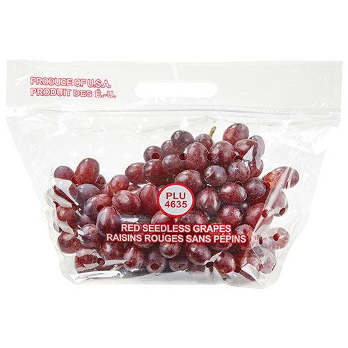 Wegmans Red Seedless Grapes Bagged 2 Lb