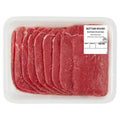 Thin Sliced Bottom Round Beef Steak, 8 per Tray, Fresh, 0.34 - 2.1 lb