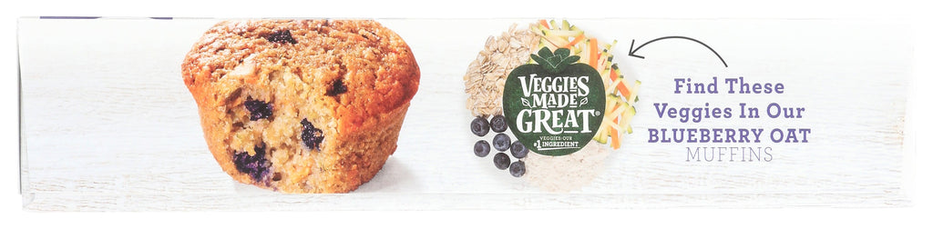 Blueberry Oat Muffins 12 Oz 6 Count Veggies Made Great