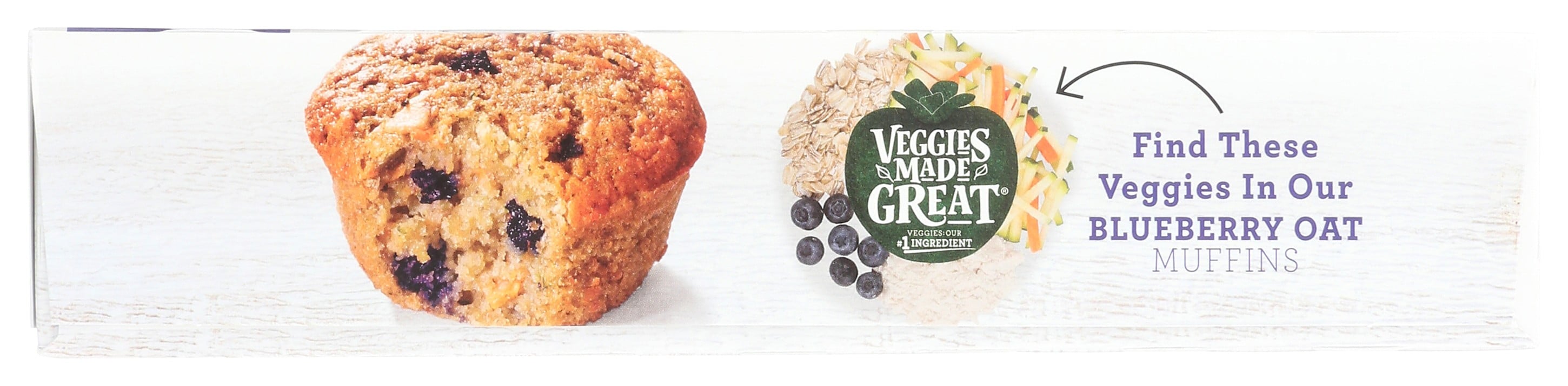 Blueberry Oat Muffins 12 Oz 6 Count Veggies Made Great