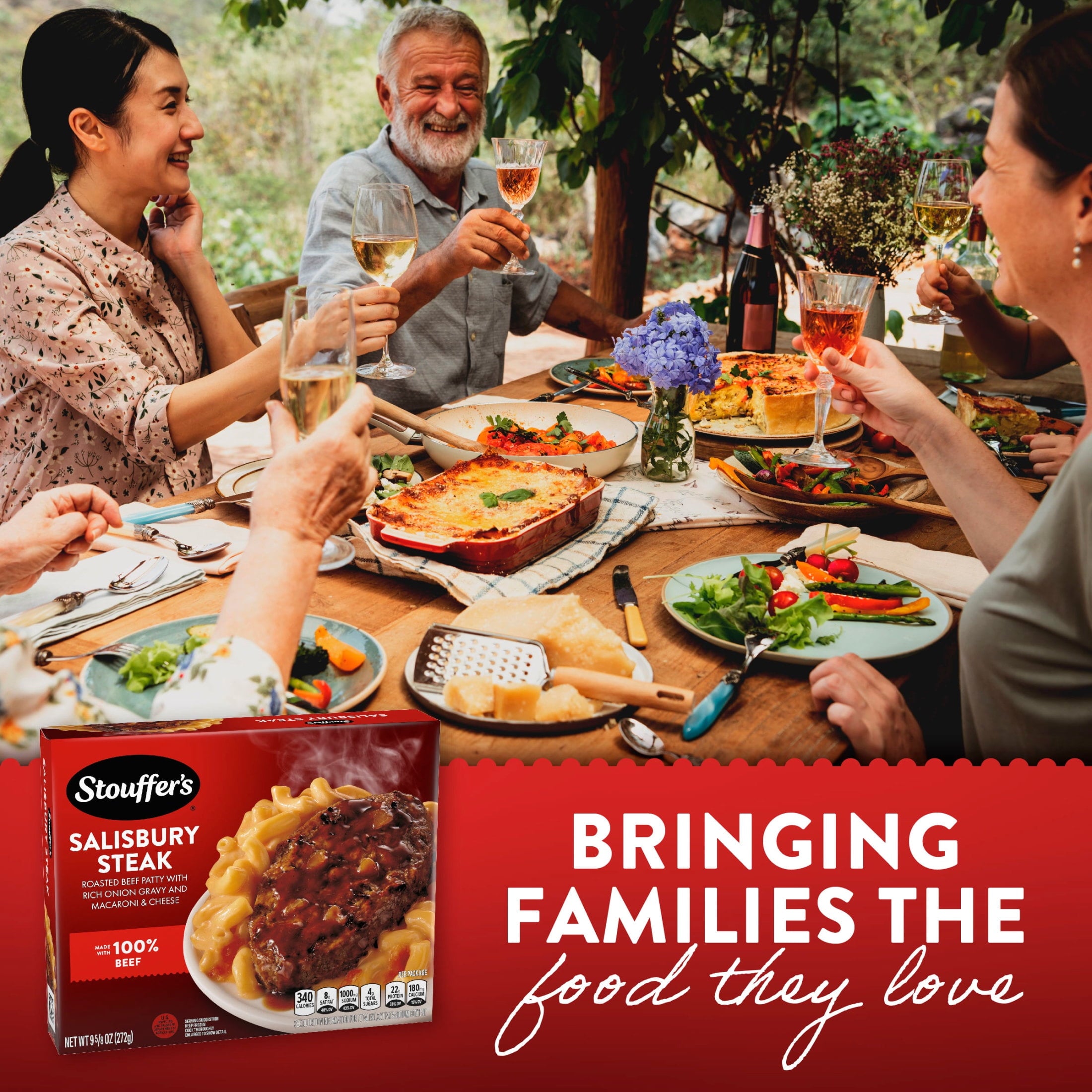 Stouffer's Salisbury Steak Frozen Meal 9.625 Oz
