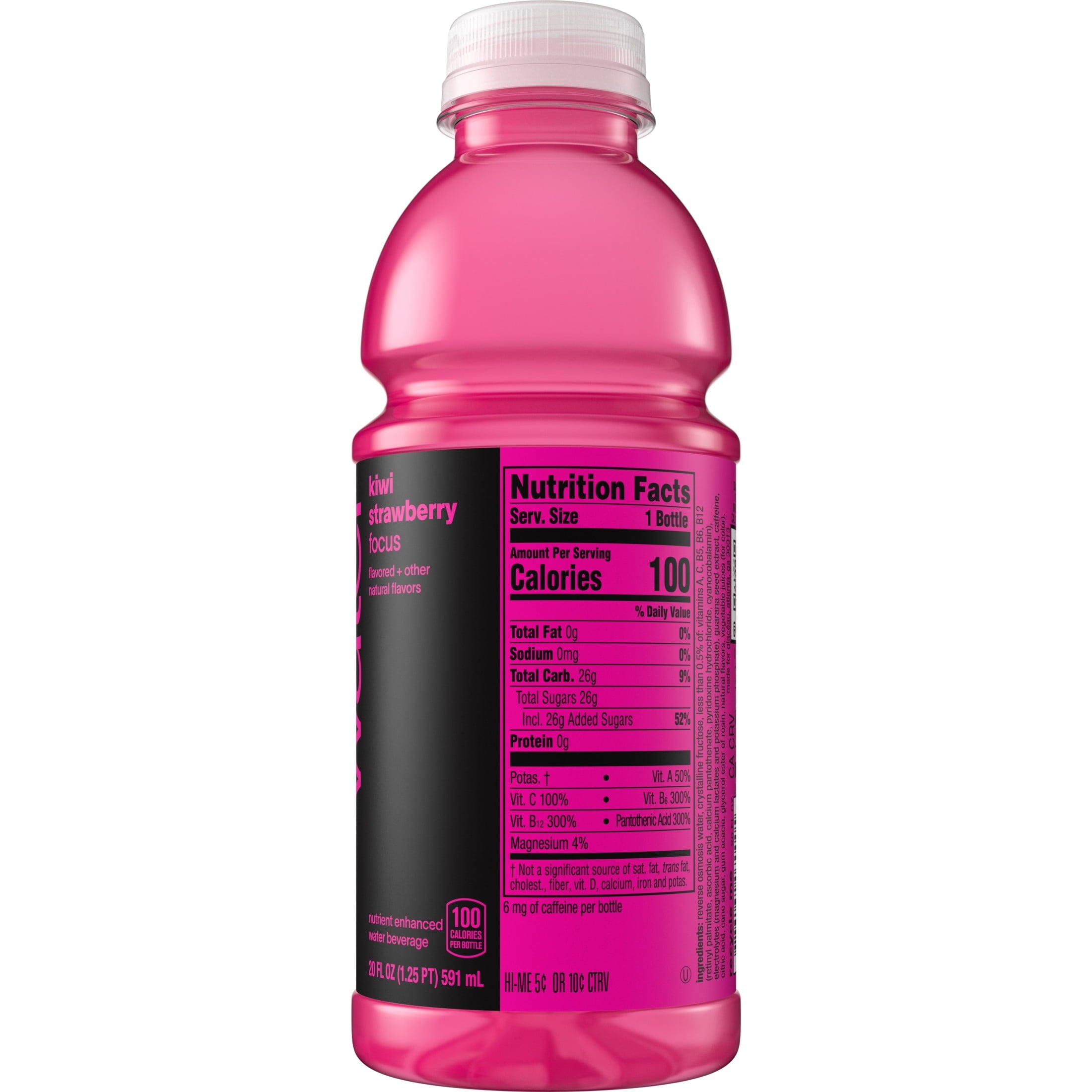 Vitaminwater Focus Kiwi Strawberry Flavored Water Beverage 20 fl oz