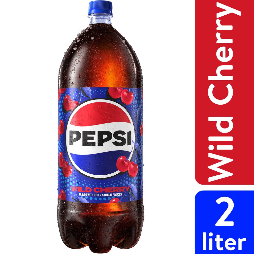 Pepsi Wild Cherry Soda Pop 2 Liter Bottle