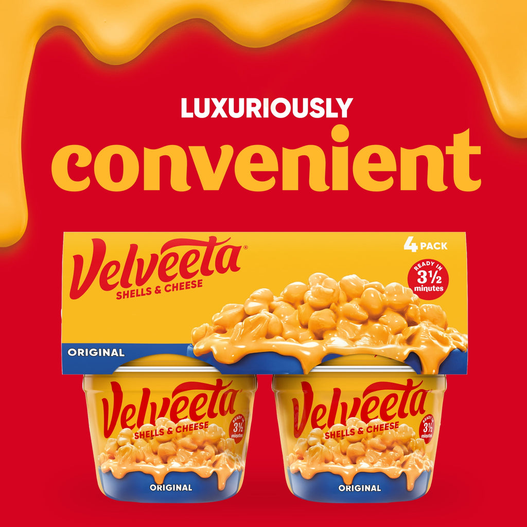 Velveeta Shells and Cheese Mac and Cheese Original Flavor 4 Cups 9.56 Oz