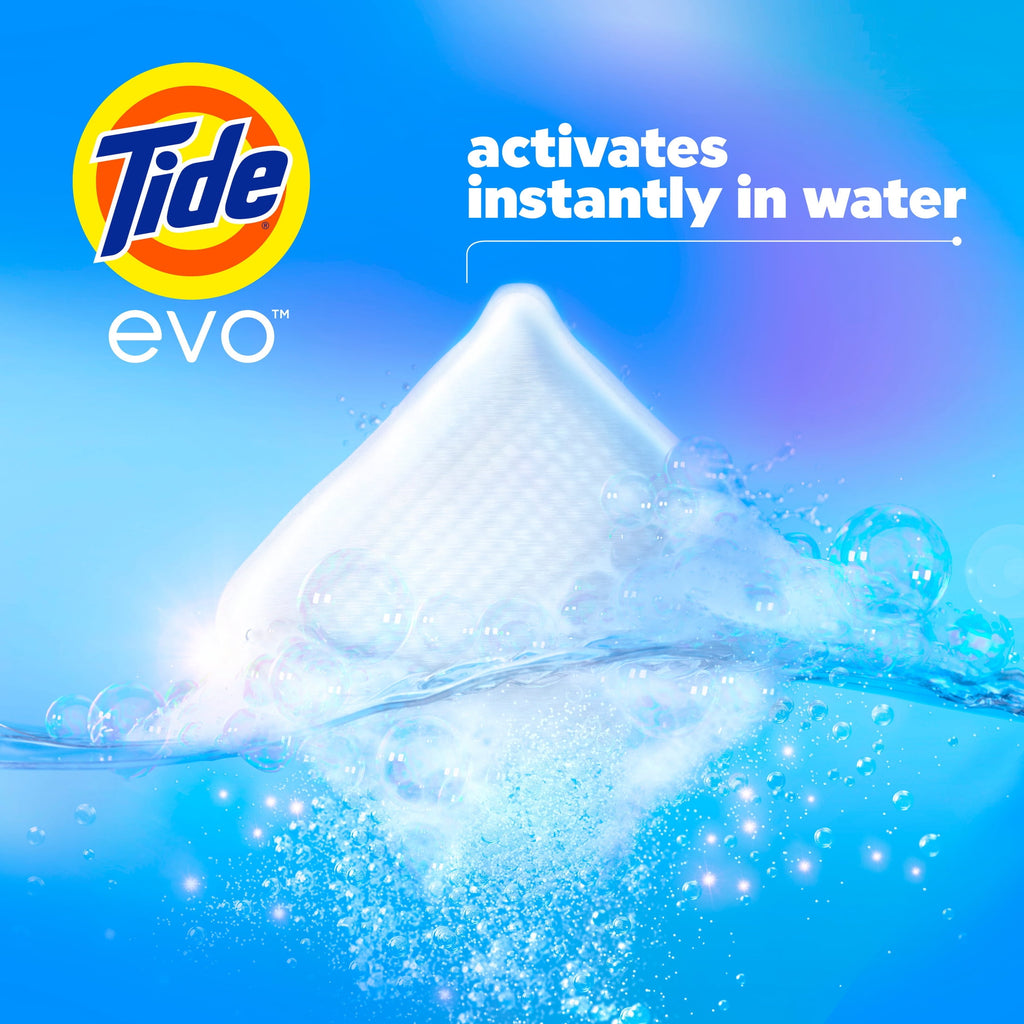 Tide Evo Free & Gentle Laundry Detergent Tiles Unscented 16 Count