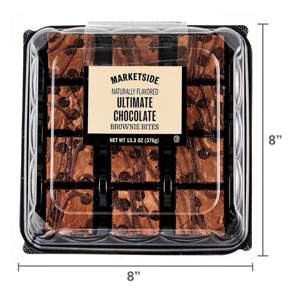 Bite-Sized Ultimate Chocolate Brownies 13.3 Oz 12 Count Marketside