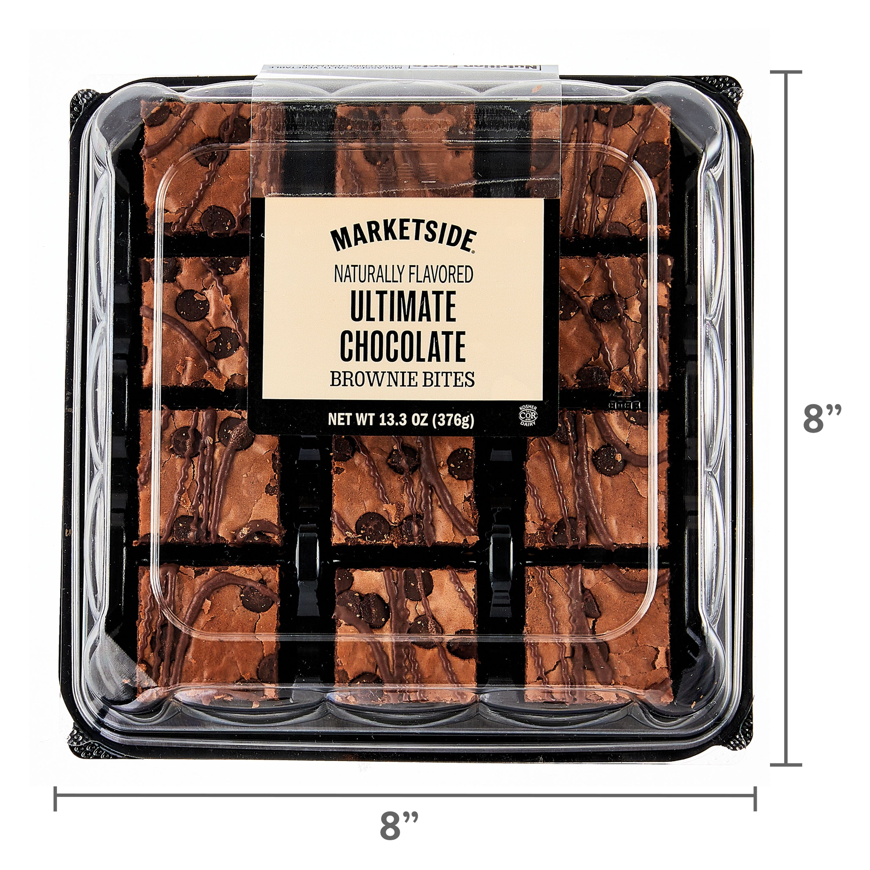Bite-Sized Ultimate Chocolate Brownies 13.3 Oz 12 Count Marketside