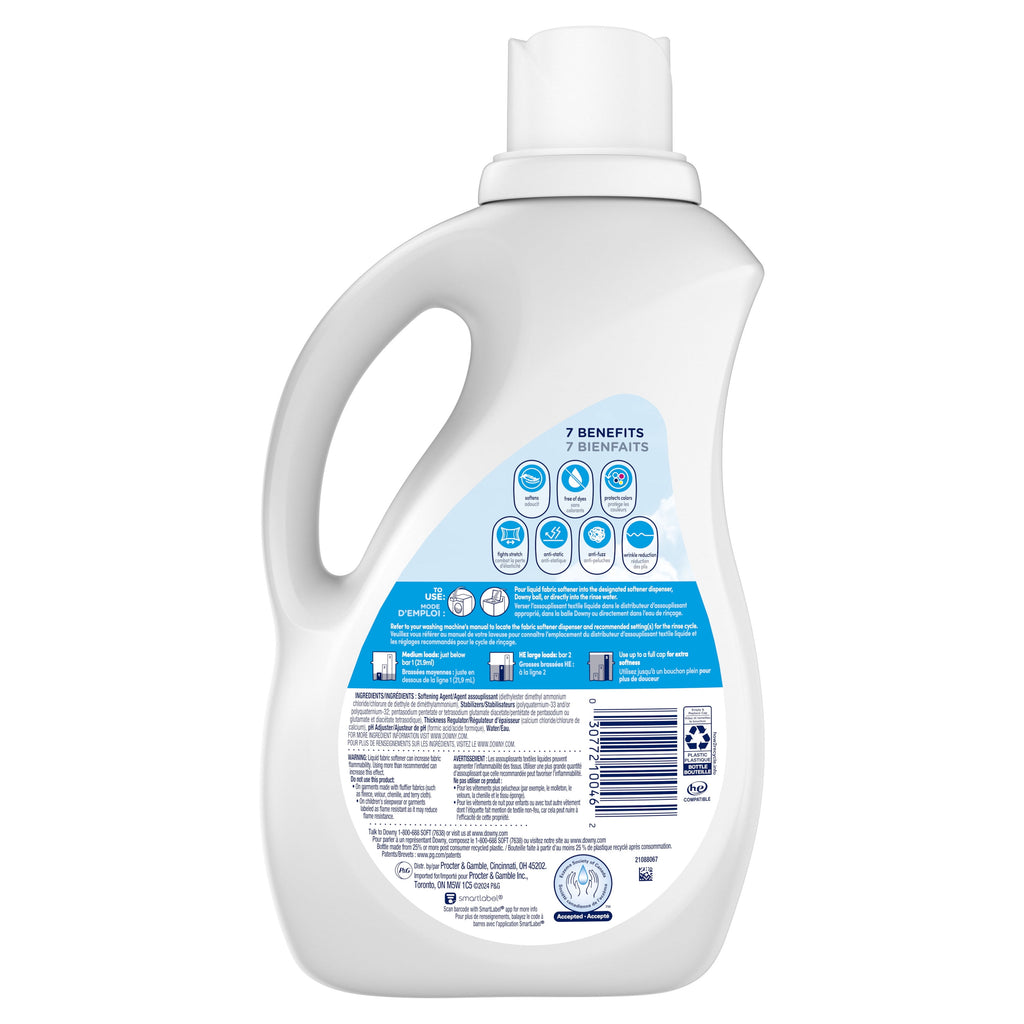 Downy Free & Gentle Liquid Fabric Softener Hypoallergenic Fresh Scent 77 fl oz 105 Loads