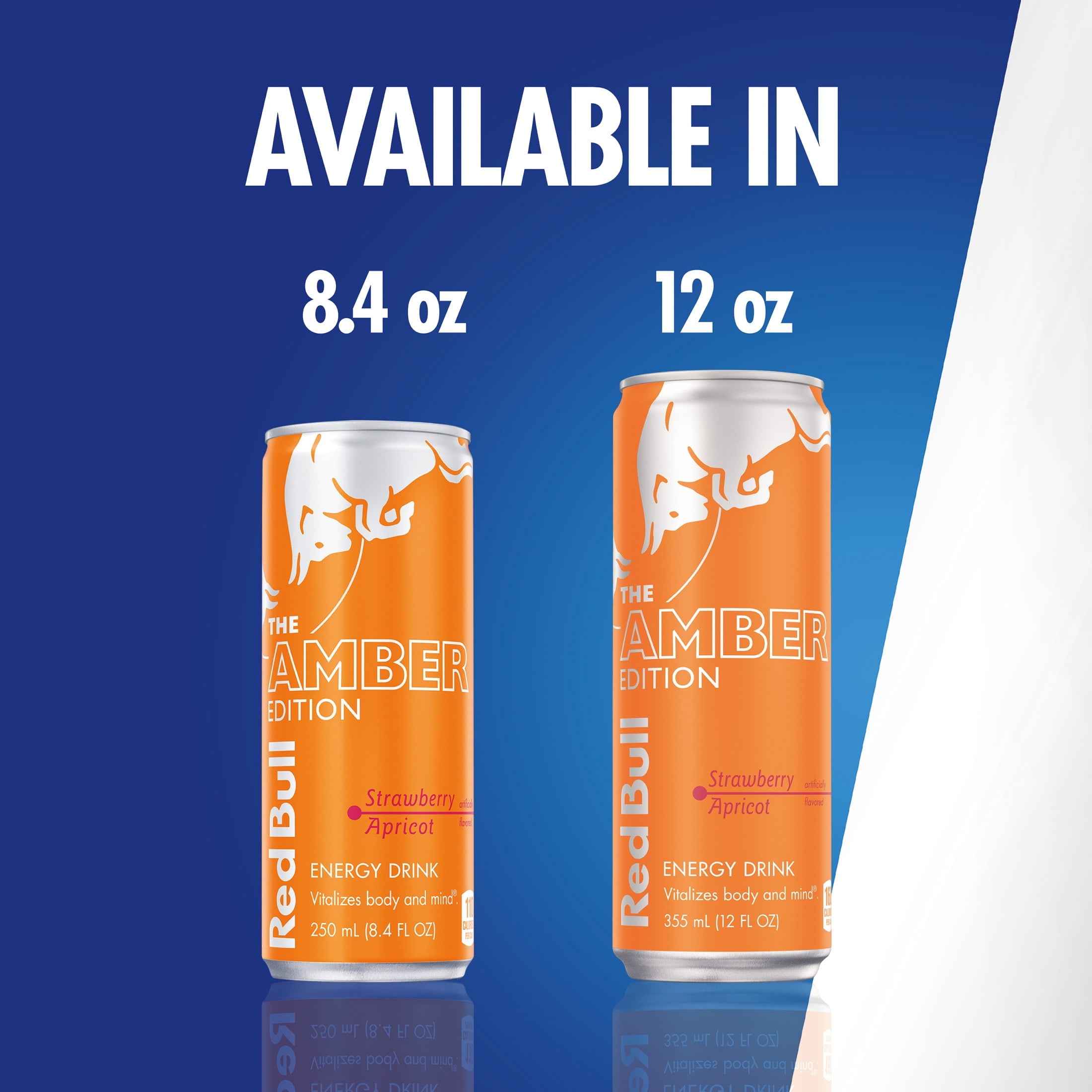 Red Bull Amber Edition Strawberry Apricot Energy Drink 12 fl oz 24 Pack Cans
