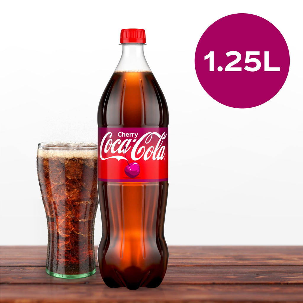 Cherry Soda Pop Bottle 1.25 Liters Coca-Cola