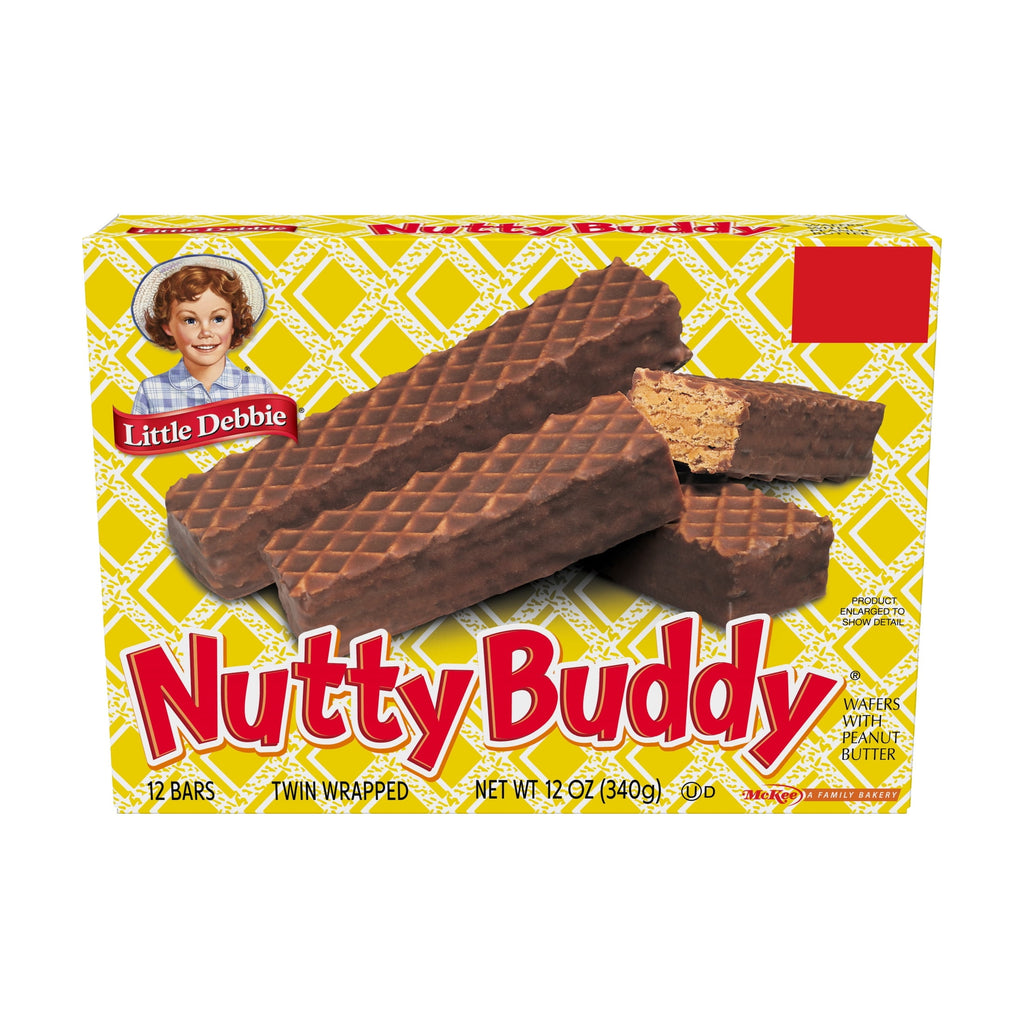 Nutty Buddy Wafer Cookies Peanut Butter Chocolate 12 Count 12 Oz Little Debbie