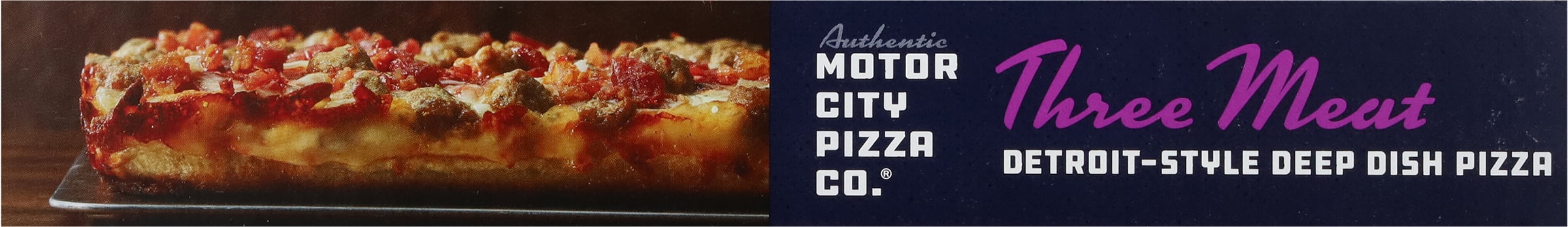 Authentic Motor City Pizza Co. Three Meat Detroit-Style Frozen Pizza 27.87 Oz