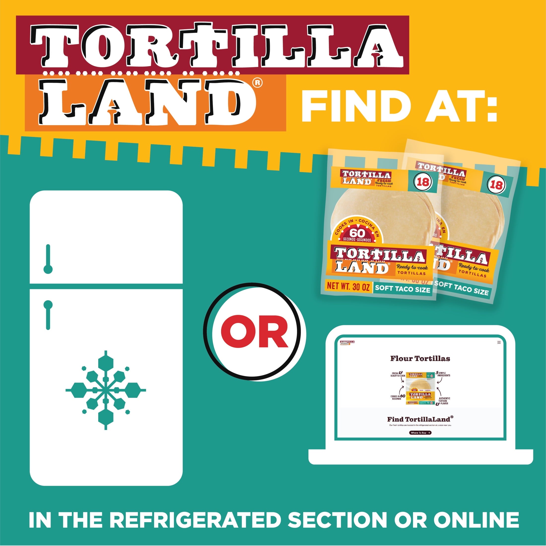 Ready to Cook Soft Taco Size Flour Tortillas 30 Oz 18 Count TortillaLand