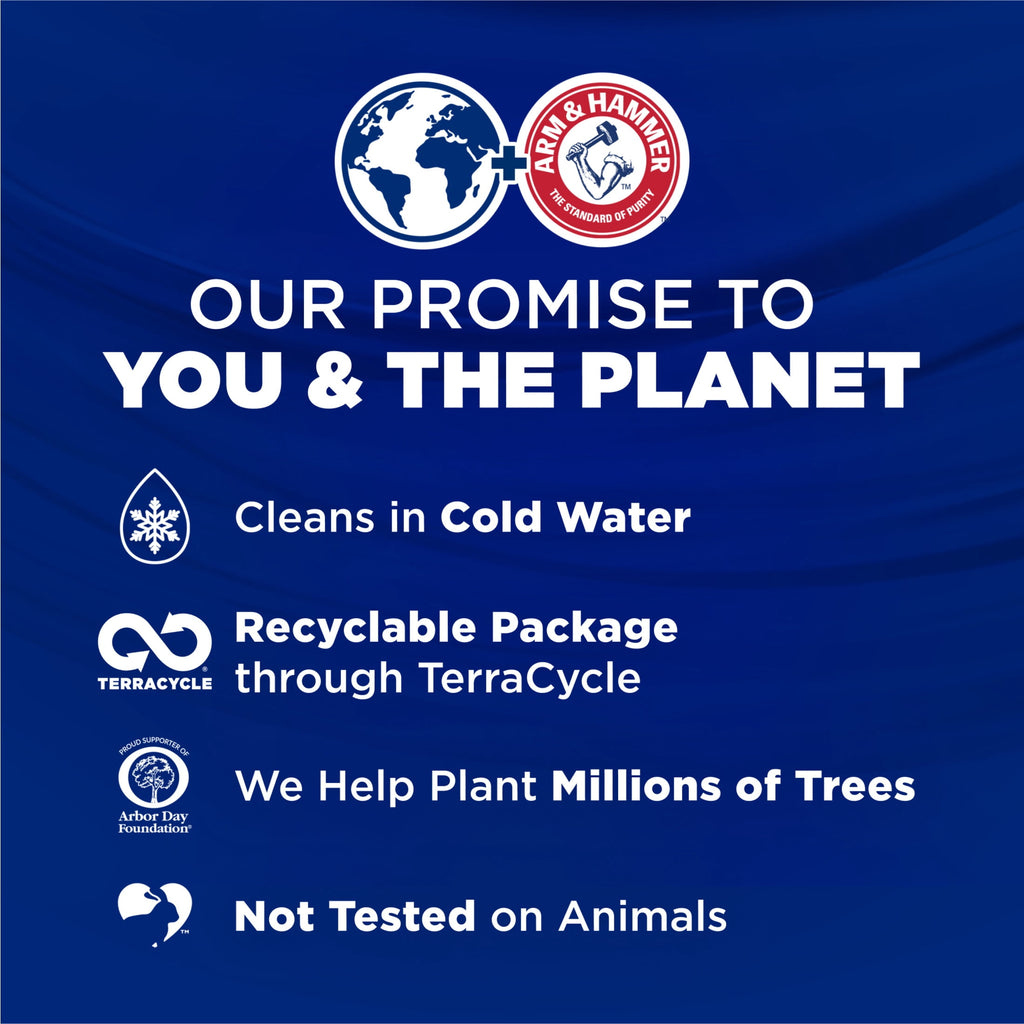 ARM & HAMMER Plus OxiClean 5-in-1 Laundry Detergent Paks Fresh Scent 42 Count