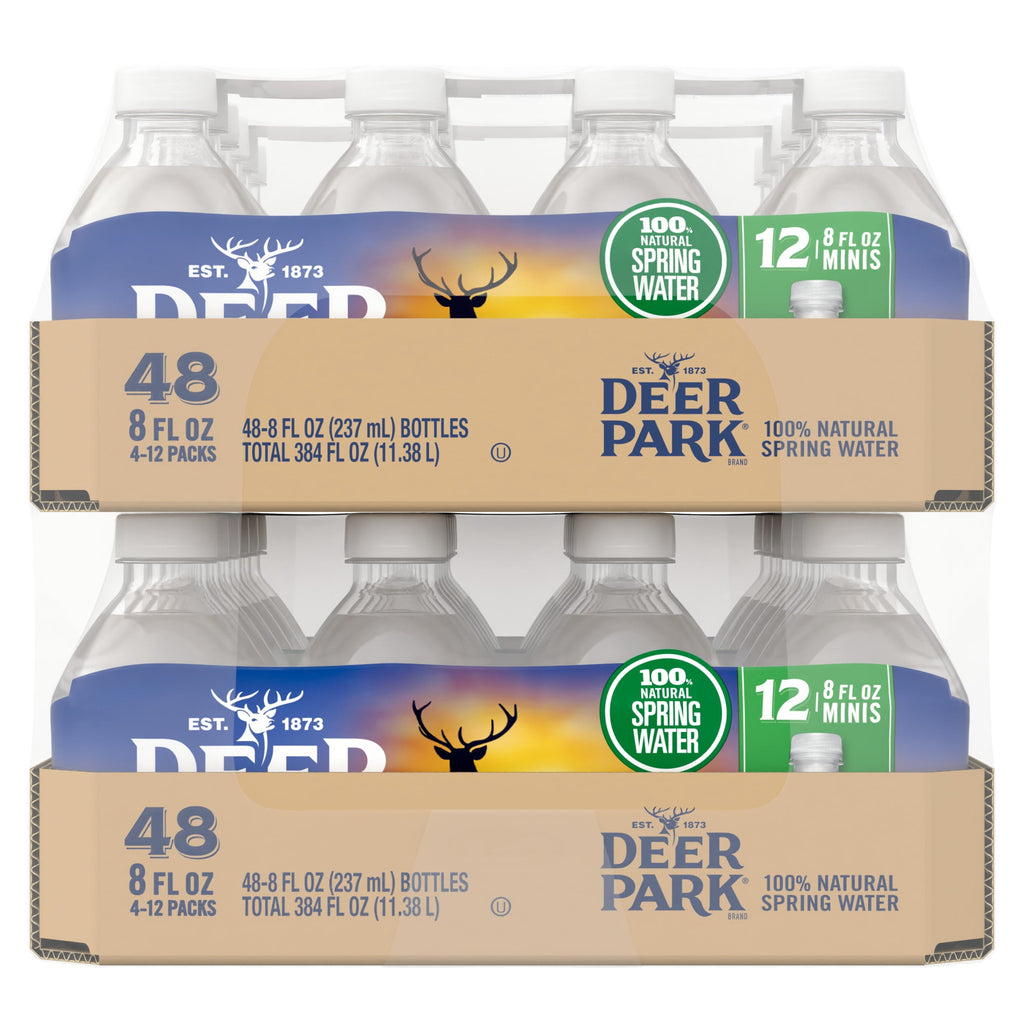 Deer Park Spring Water 8 fl oz Plastic Bottles 48 Pack