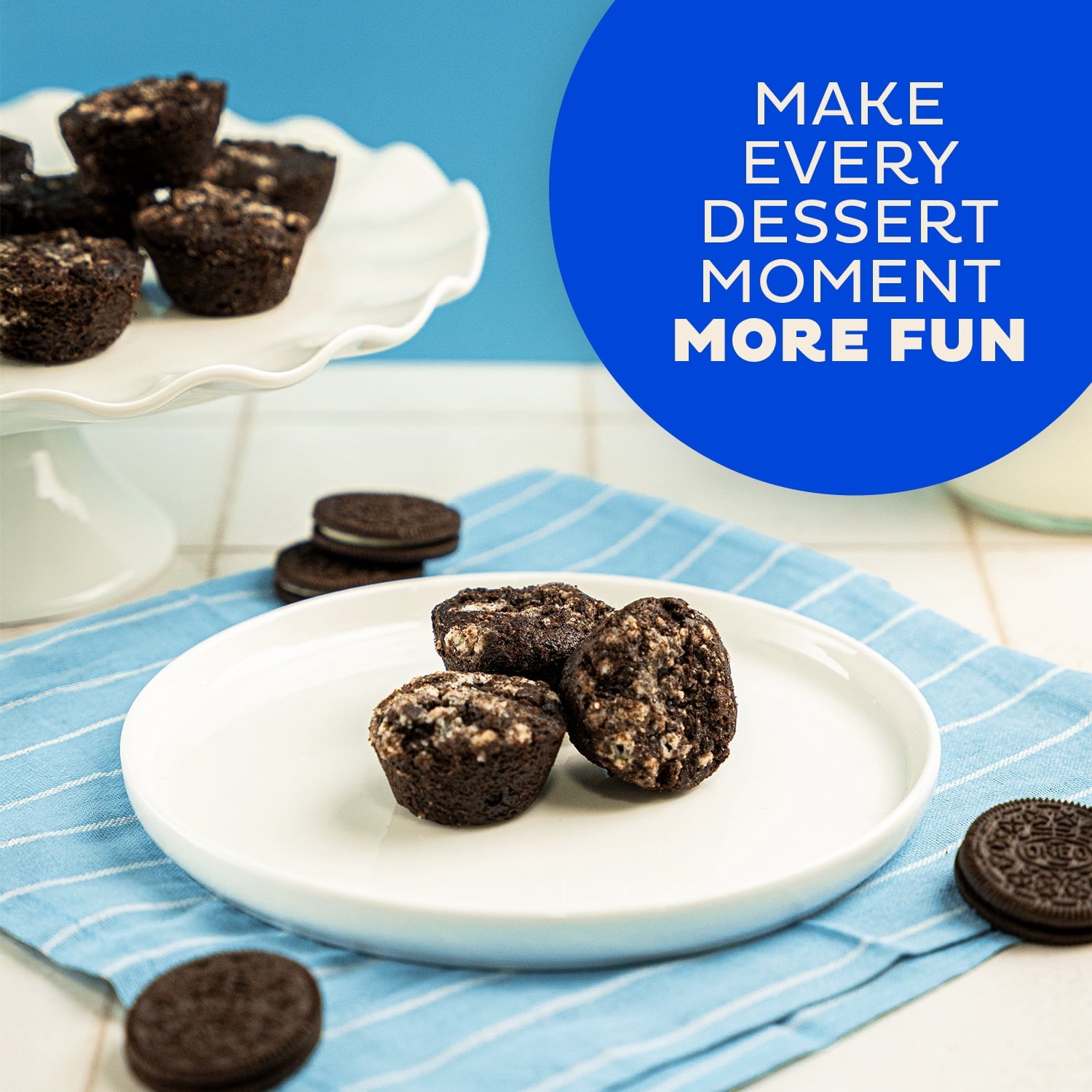 Oreo Brownies Two-Bite 10.5 Oz 10 Count