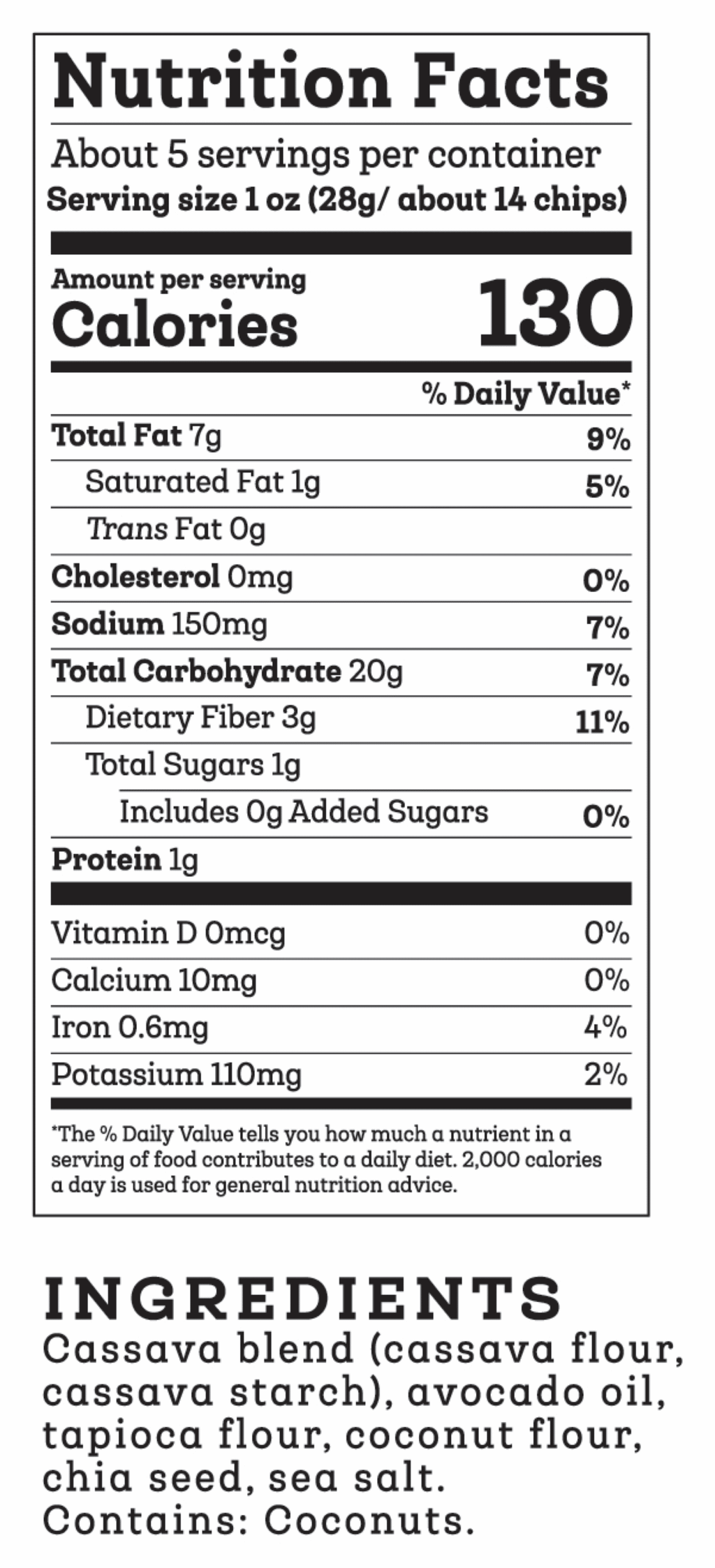 Grain Free Tortilla Chips Sprinkle Of Sea Salt 5 Oz Siete