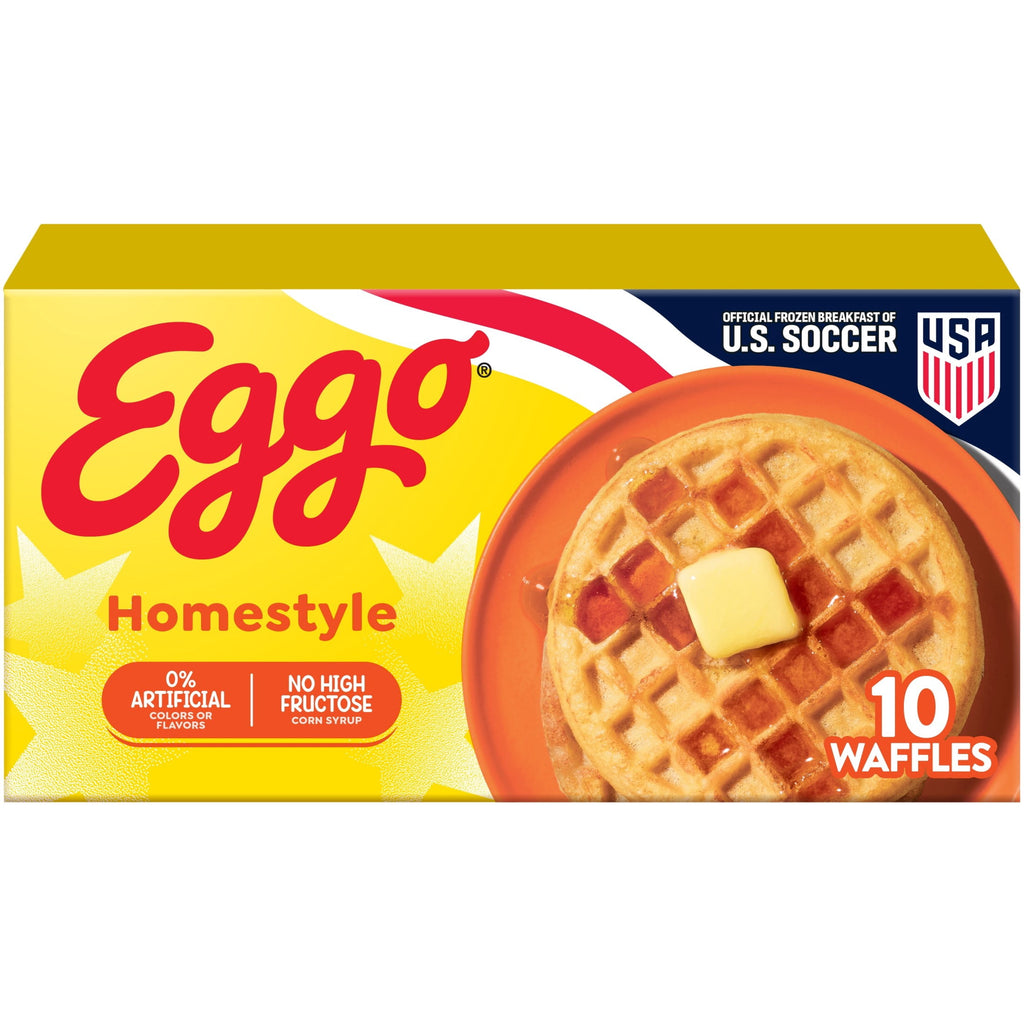 Eggo Homestyle Waffles Frozen 12.3 Oz 10 Count