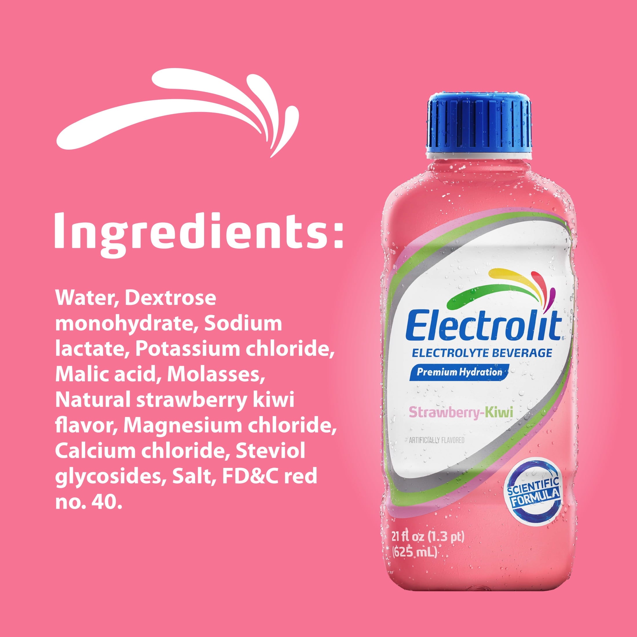 Electrolit Strawberry Kiwi Electrolyte Drink 21 fl oz Single