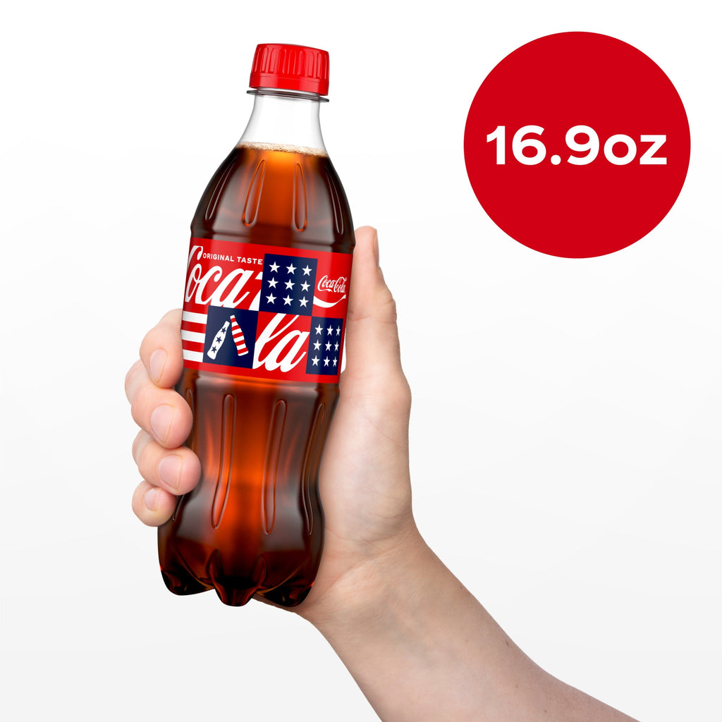 Soda Pop Bottles 16.9 Fl Oz 6 Pack Coca-Cola