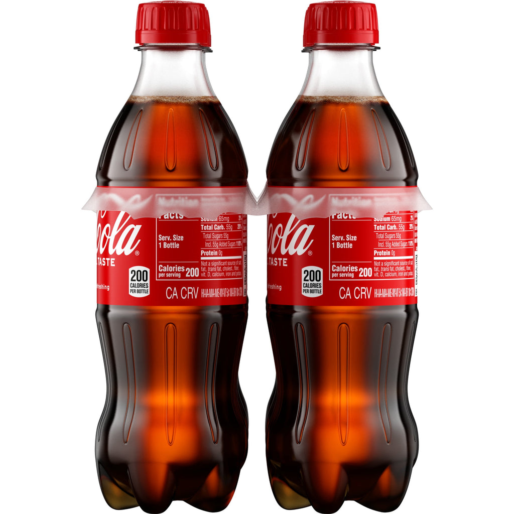 Soda Pop Bottles 16.9 Fl Oz 6 Pack Coca-Cola