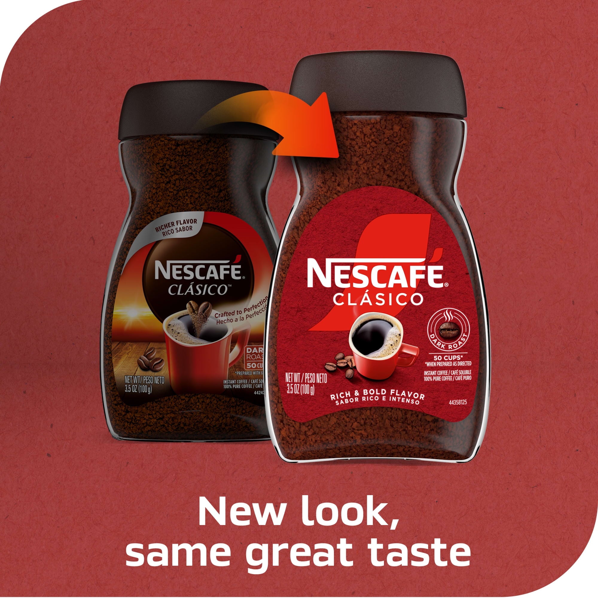 NESCAFÉ CLÁSICO Naturally Caffeinated Dark Roast Instant Coffee 7 oz Jar