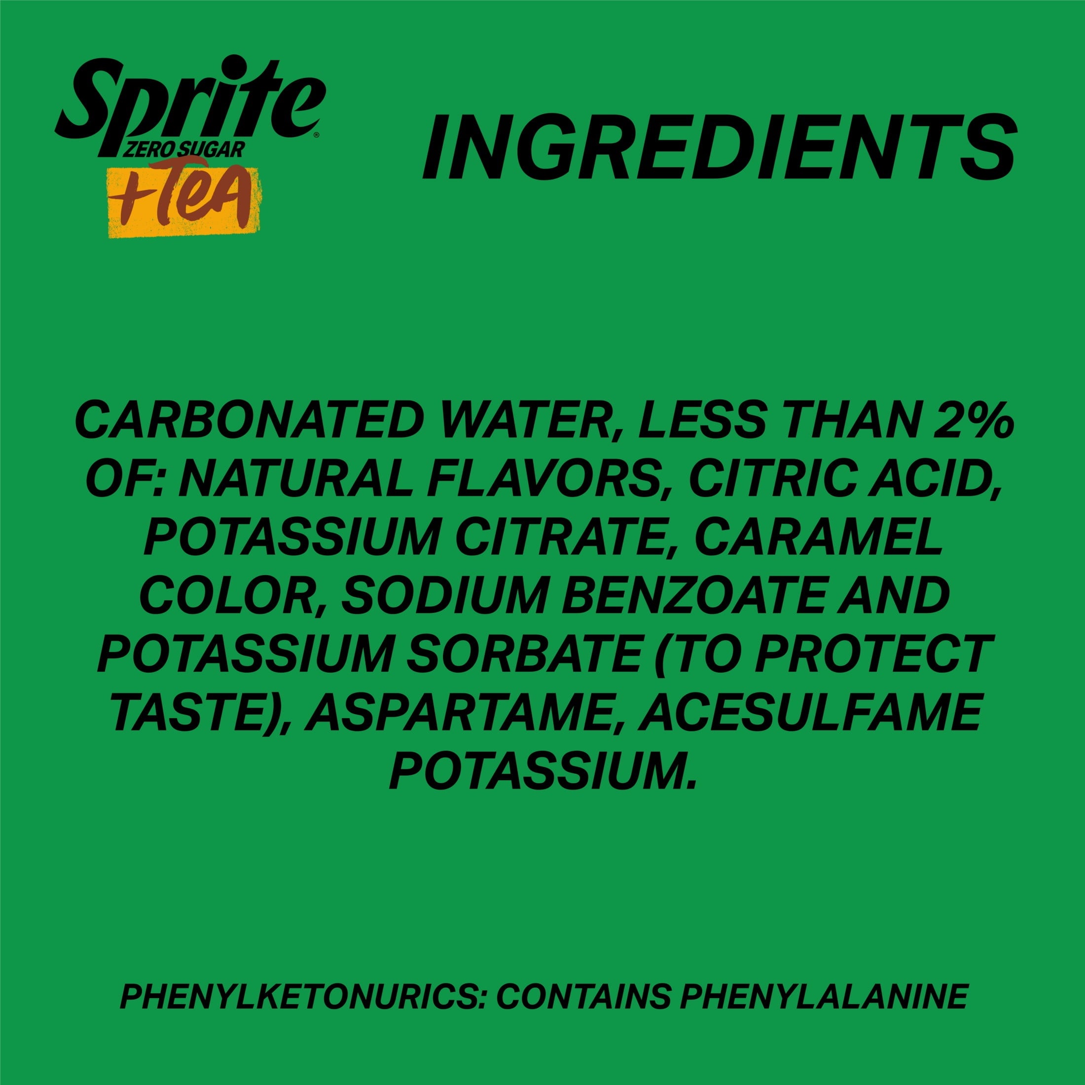 Sprite + Tea Lemon-Lime and Tea Flavored Soda 12 Fl Oz 12 Pack