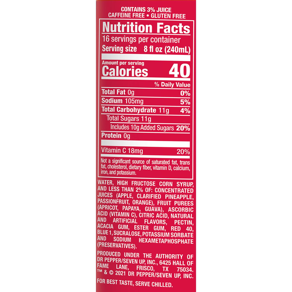 Hawaiian Punch Fruit Juicy Red Juice 128 fl oz Bottle