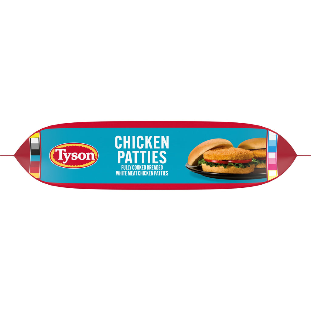 Tyson White Meat Chicken Patties Original Frozen 23 Oz 9 Count