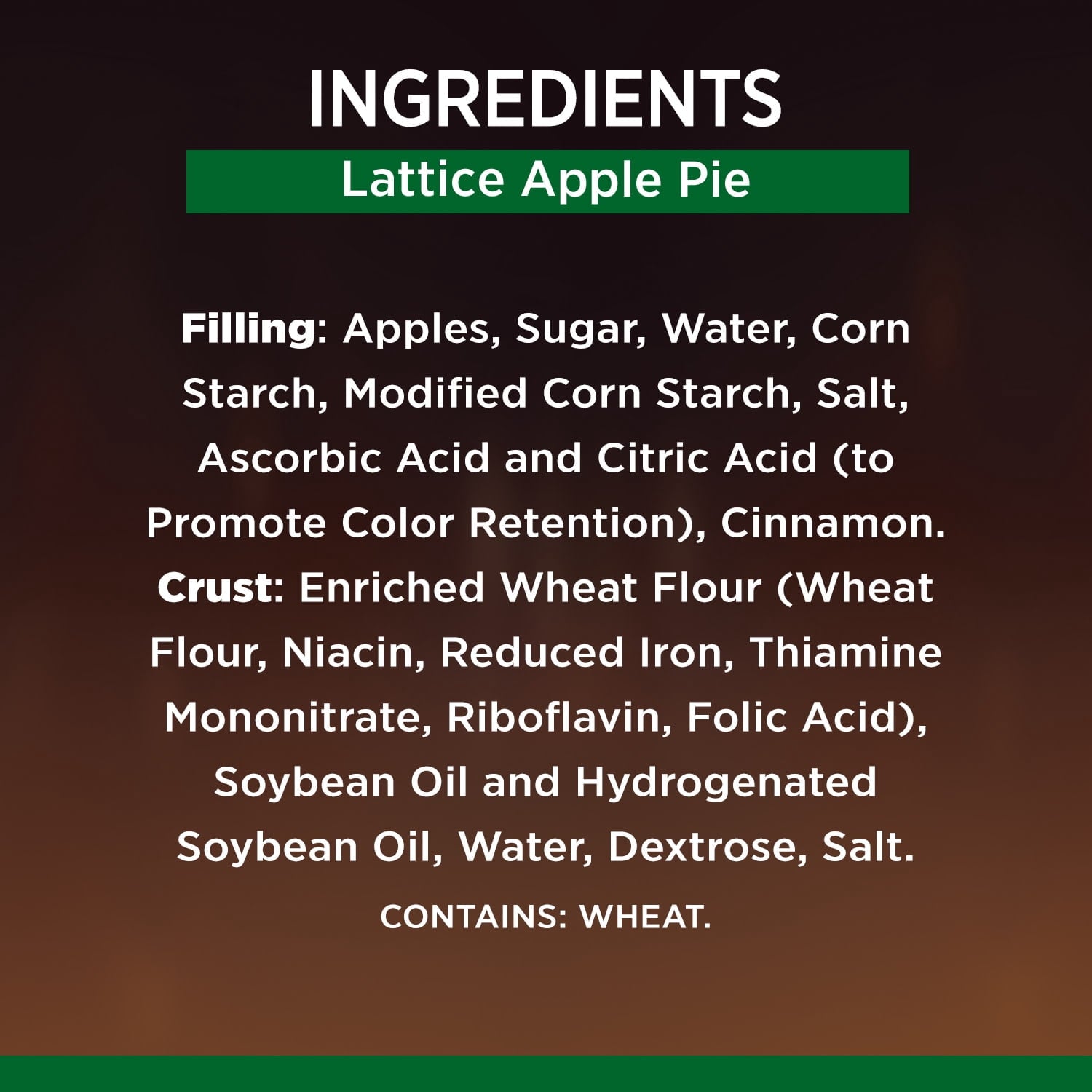 Lattice Apple Pie 42 Oz Marie Callender's