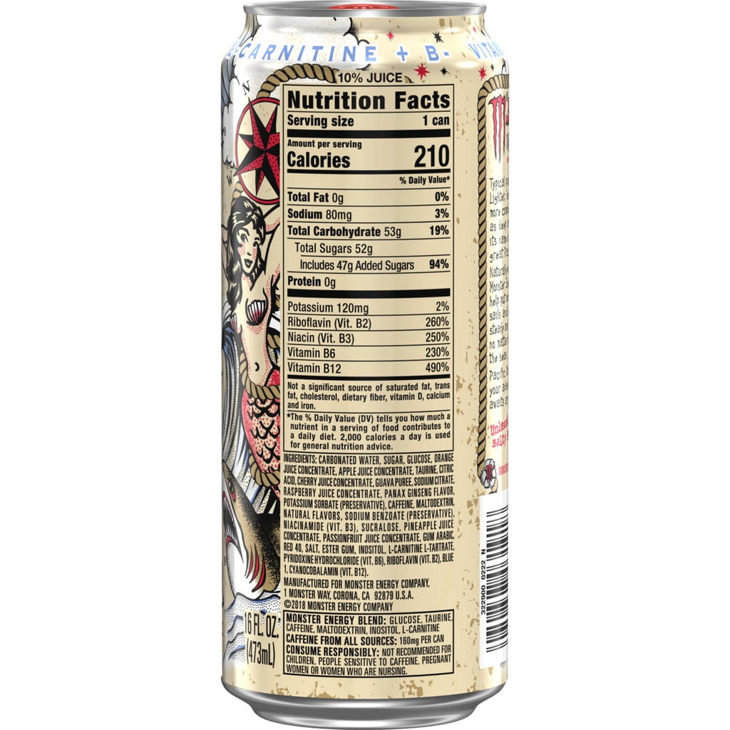 Monster Energy Juice Pacific Punch Energy Drink 16 fl oz Single Can