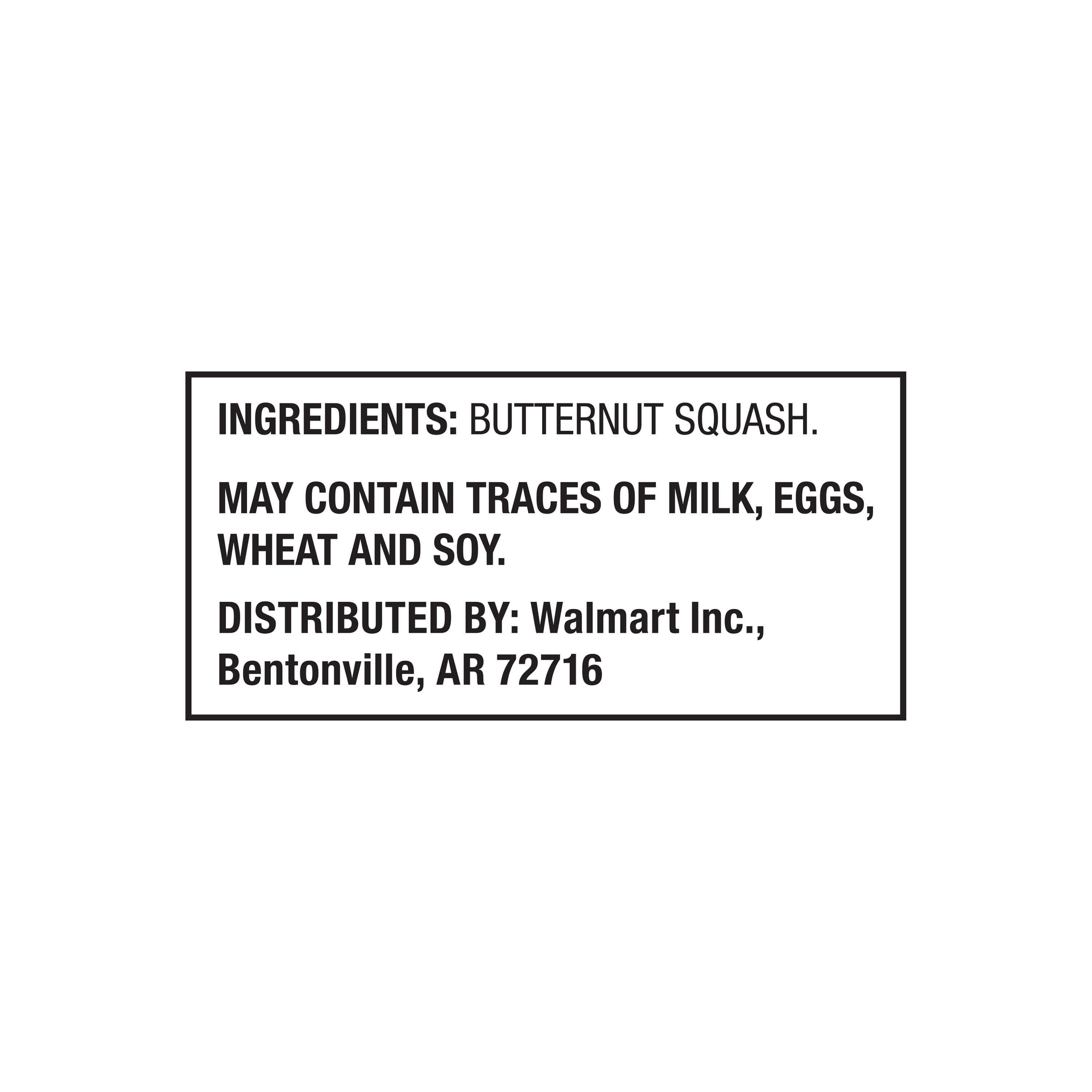 Great Value Butternut Squash Cubes Frozen 10 Oz