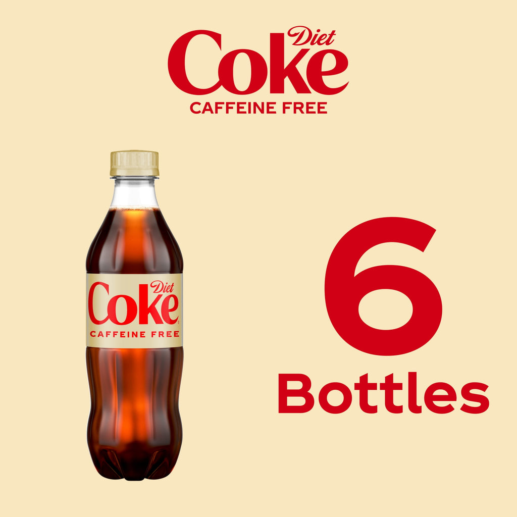 Caffeine-Free Soda Pop Bottles 16.9 Fl Oz 6 Pack Diet Coke