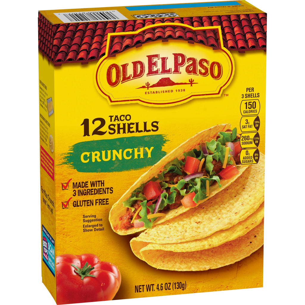 Crunchy Taco Shells 4.6 Oz 12 Count Old El Paso