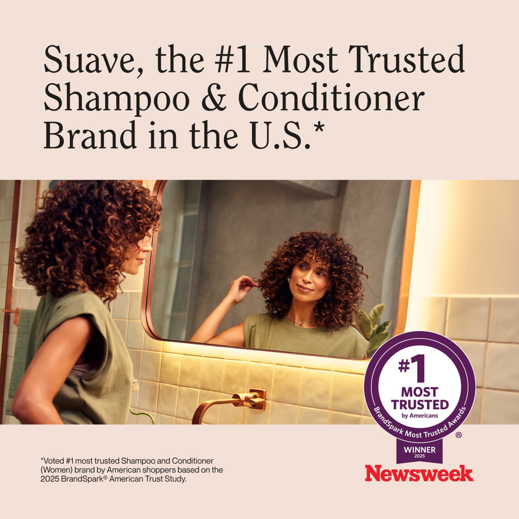Suave Keratin Infusion Smoothing Shampoo for Frizzy Hair 48HR Frizz Control 28 fl oz