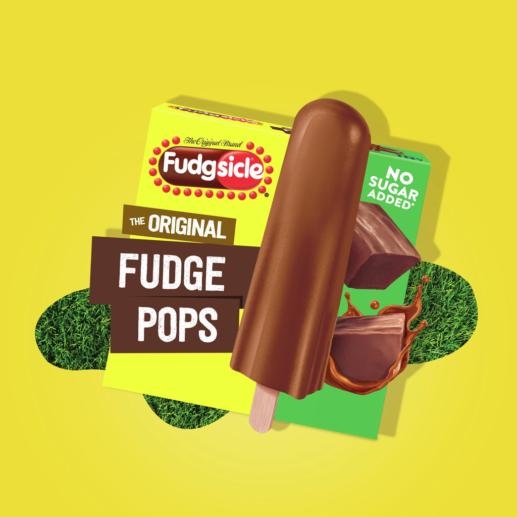 Popsicle Fudgsicle Original No Sugar Added Fudge Pops 18 Count 29.7 Fl Oz