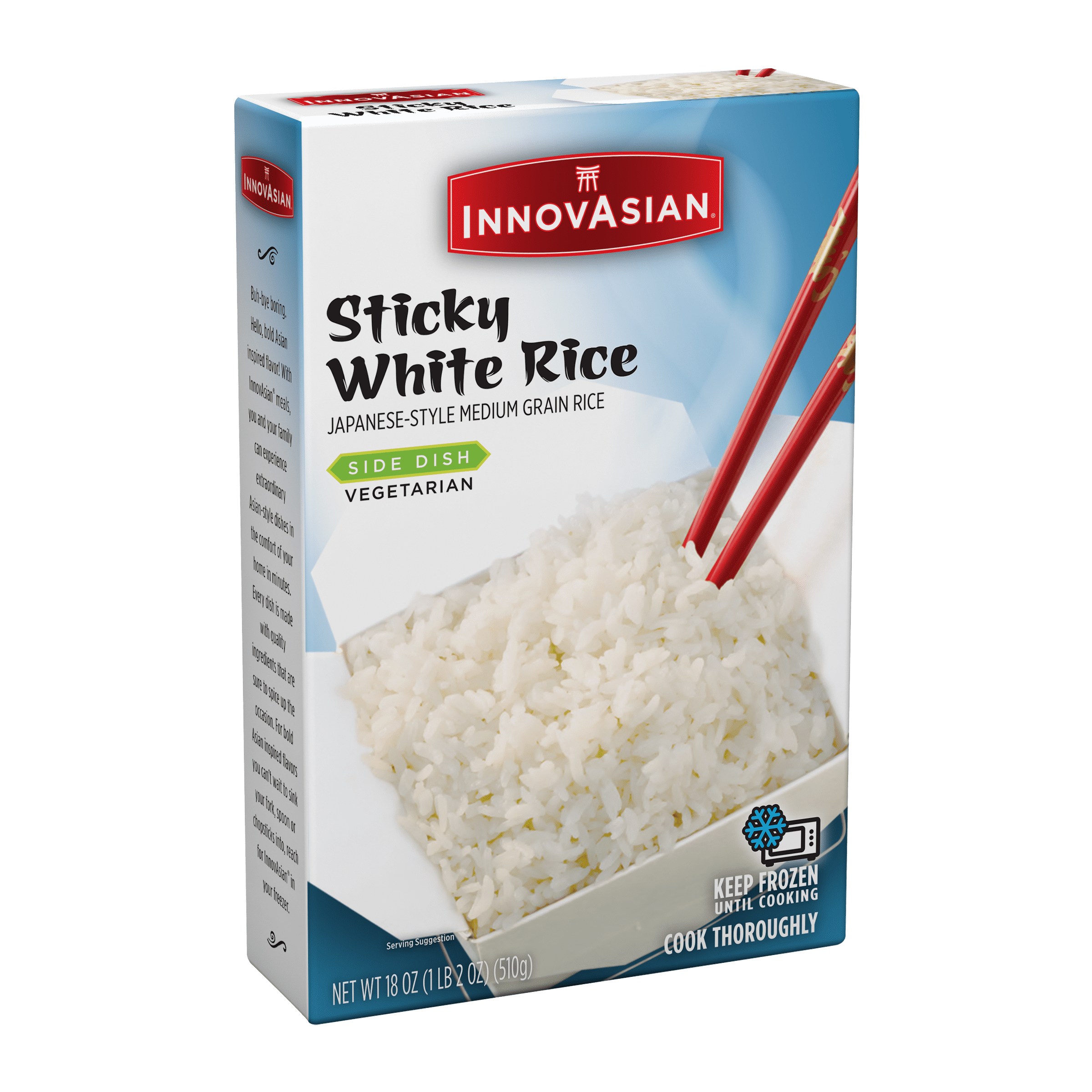 InnovAsian Cuisine Sticky White Rice Frozen Side Dish 18 Oz