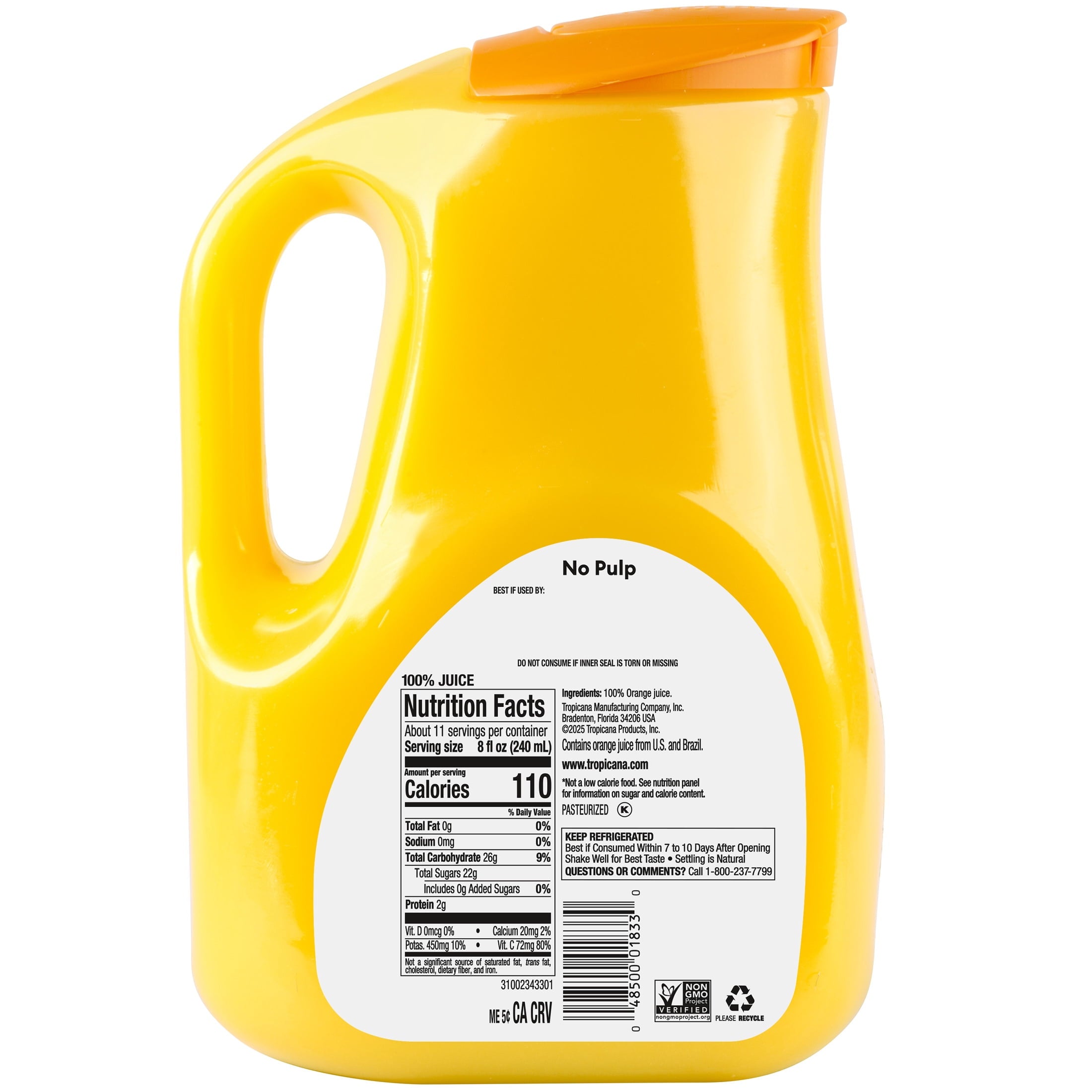 Tropicana Pure Premium No Pulp Original Orange Juice 89 fl oz
