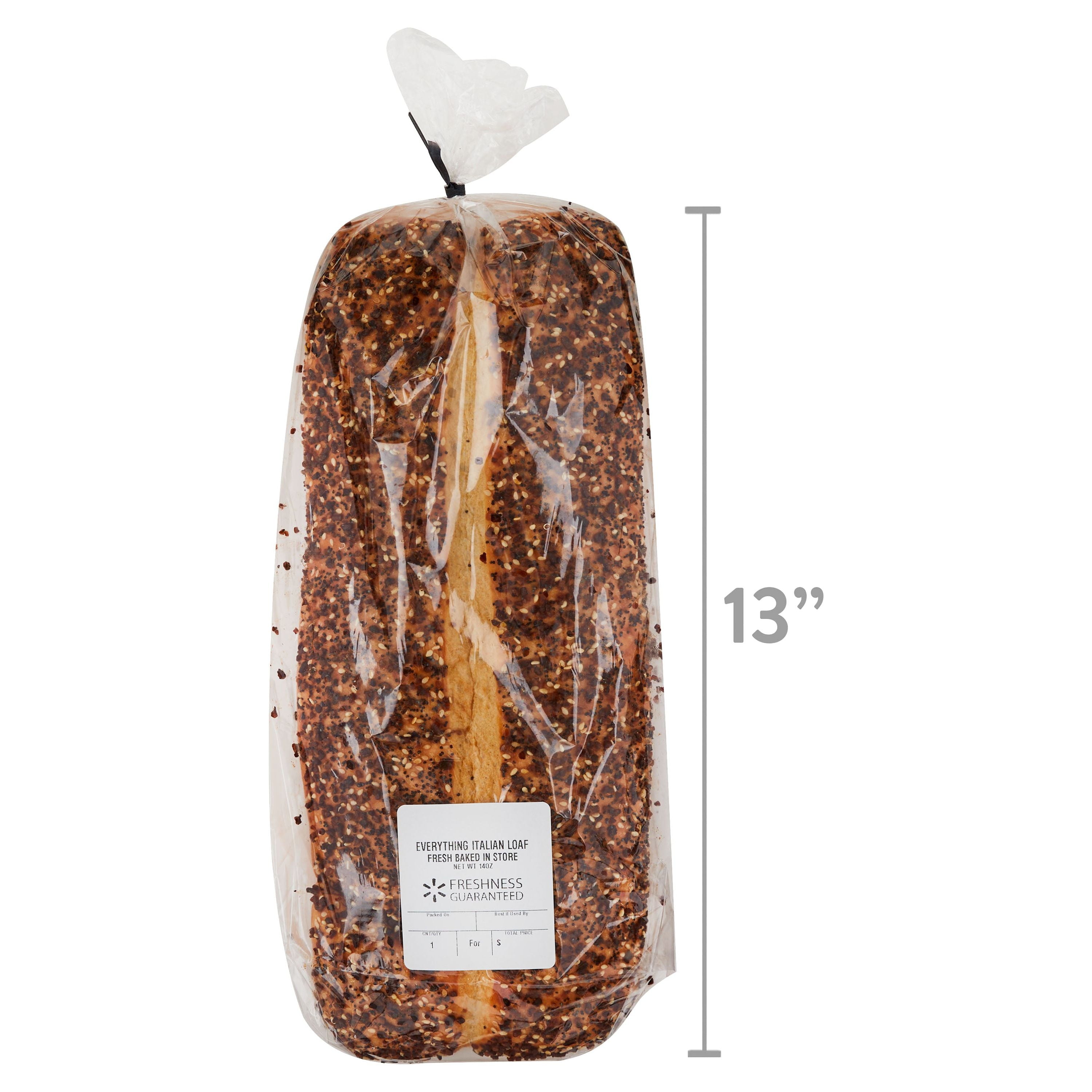 Everything Italian Bread Loaf 14 Oz 1 Count Freshness Guaranteed
