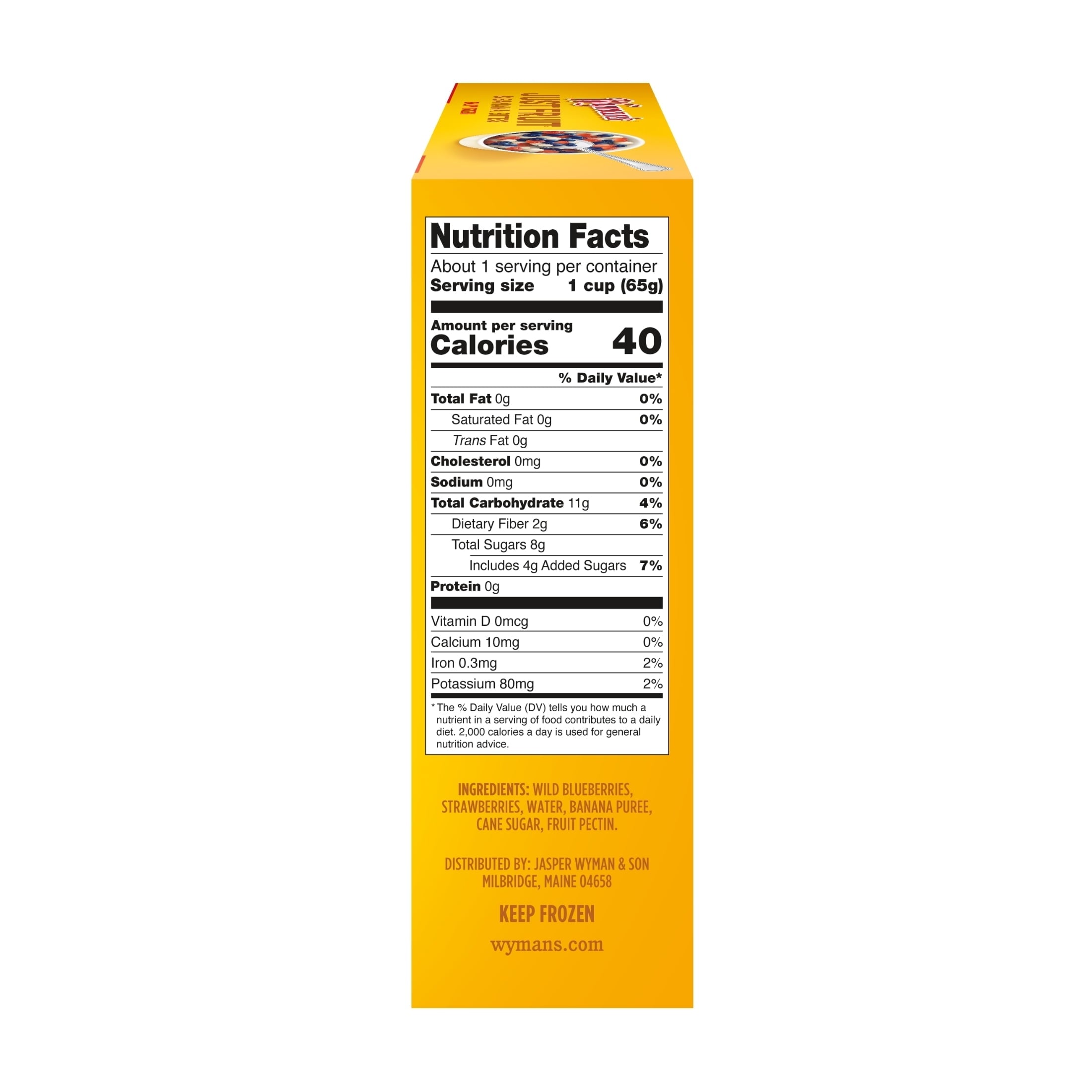 Wyman's Just Fruit & Banana Bites Frozen 4 Pack 9.2 Oz