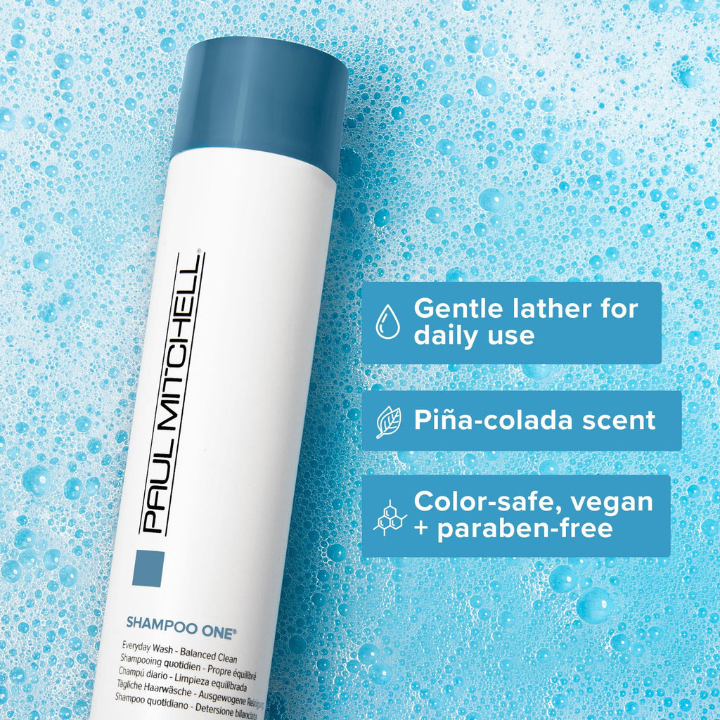 Paul Mitchell Shampoo One Cleanses + Balances Moisture for All Hair Types 10.14 fl oz