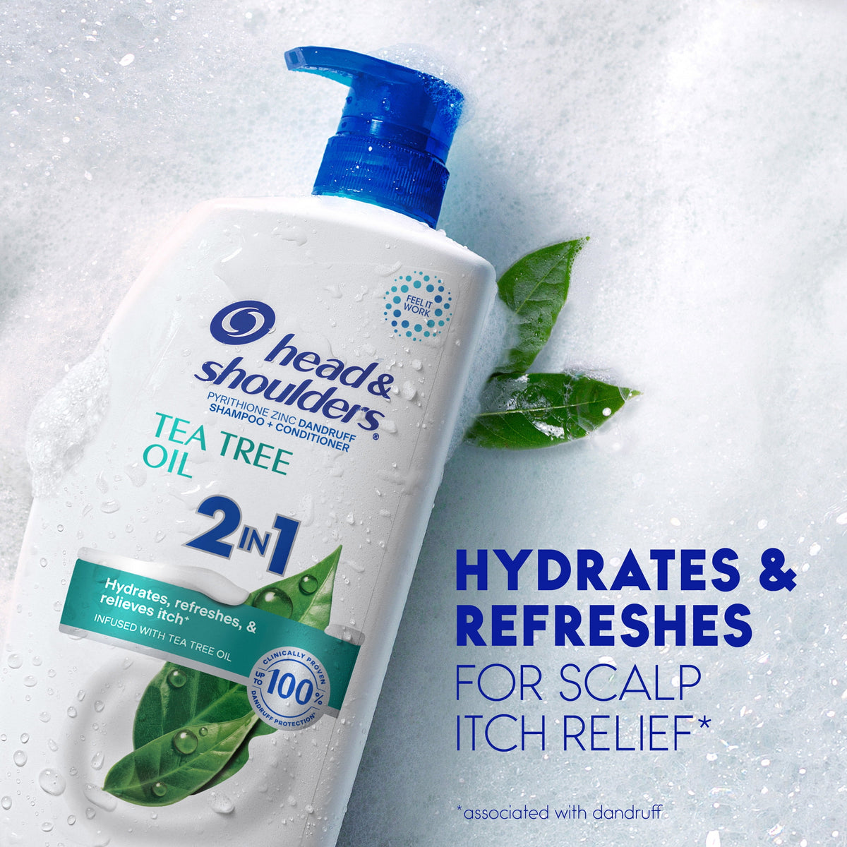 Head & Shoulders Anti-Dandruff 2in1 Shampoo & Conditioner Tea Tree Oil 28.2 fl oz